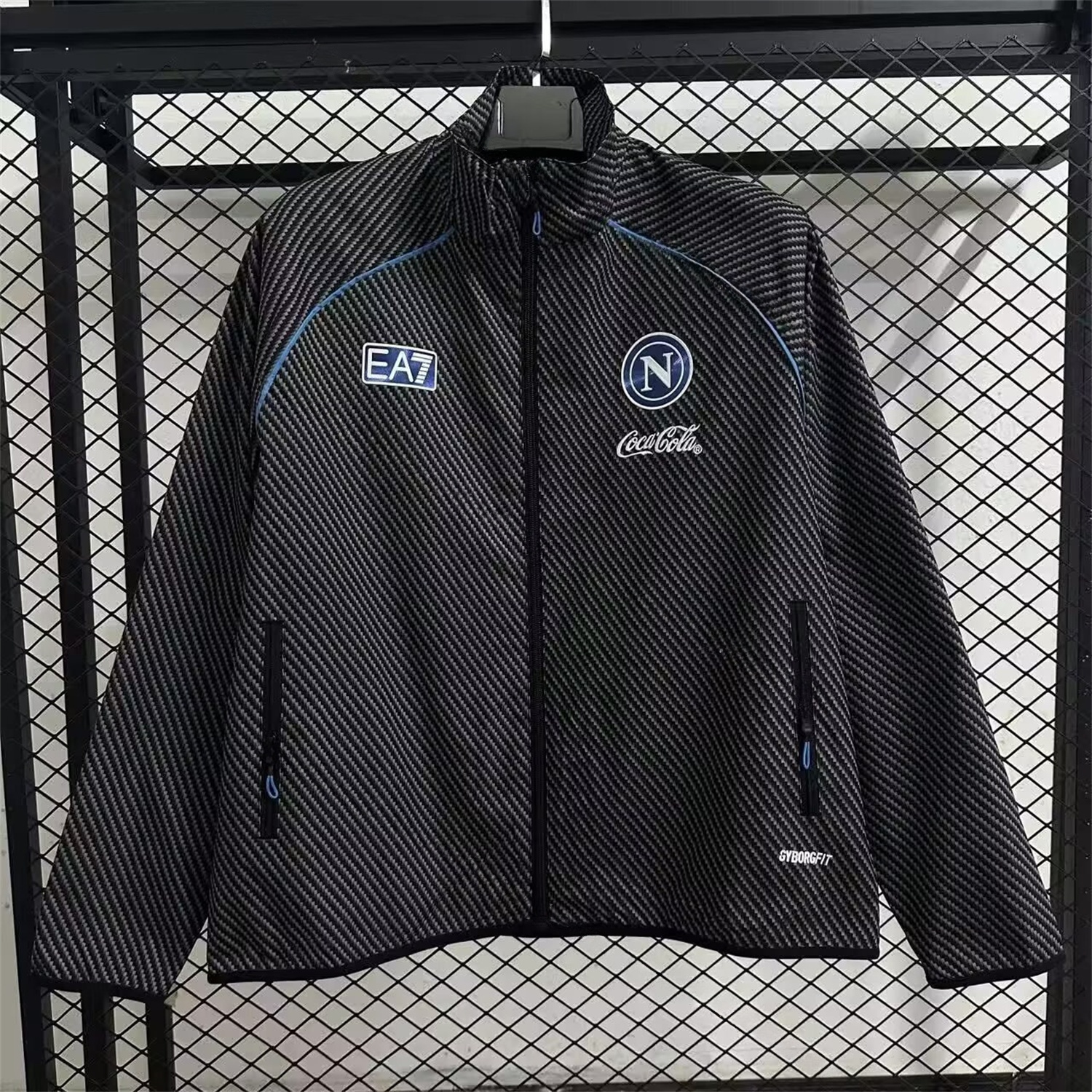 Napoli 25-26 Windbreaker Jacket - Black - ManixJersey