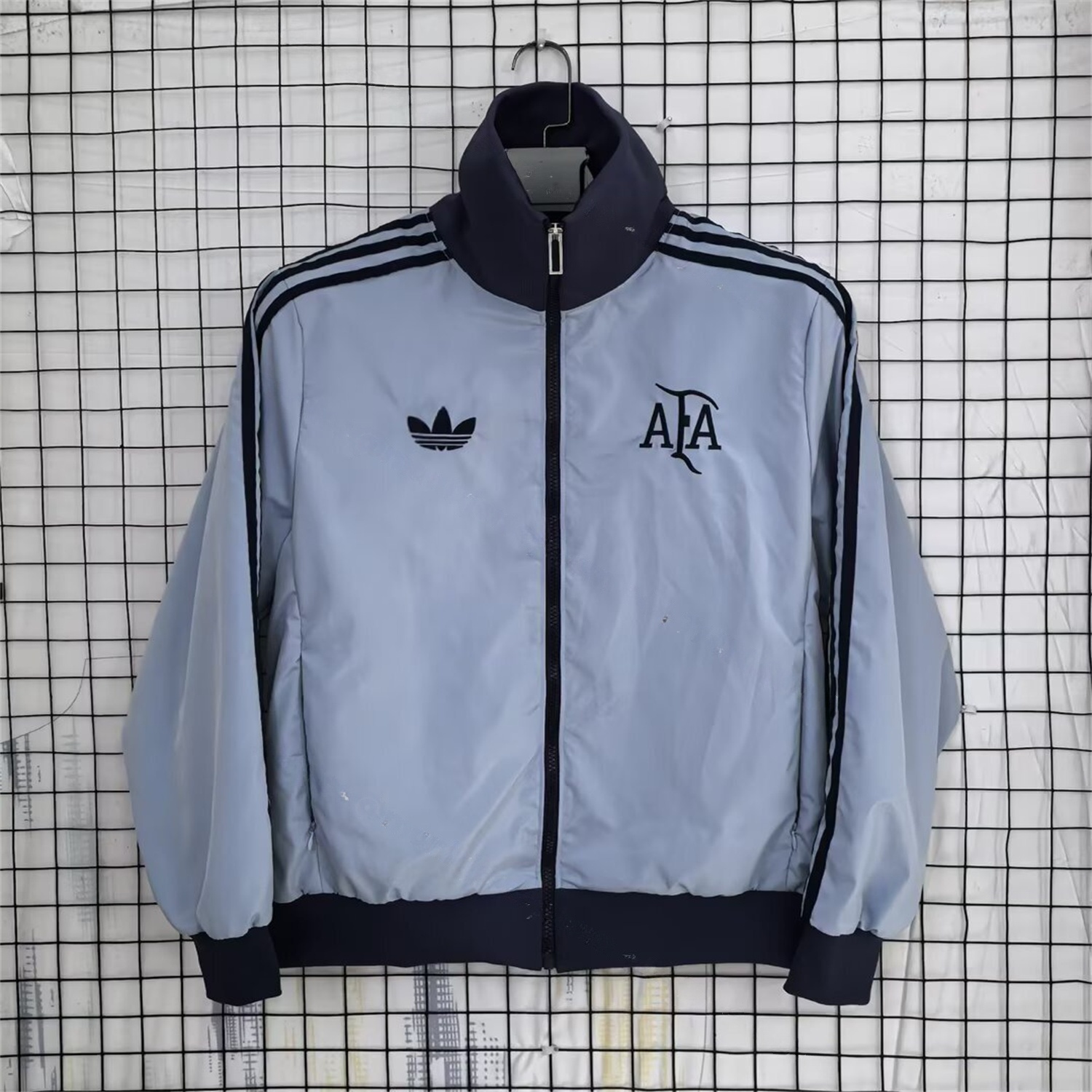 Argentina 25-26 Training Windbreaker Jacket - Grey - ManixJersey