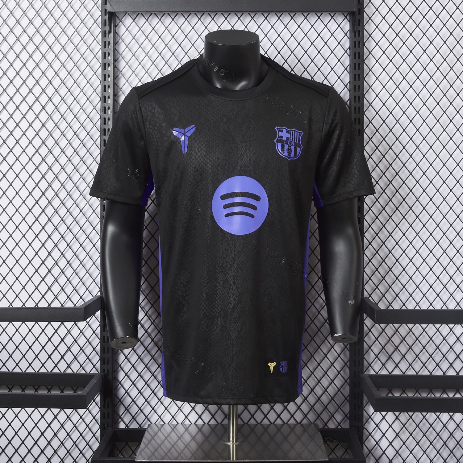 Barcelona X KB 25-26 Black And Purple Special Jersey - Player Version - ManixJersey