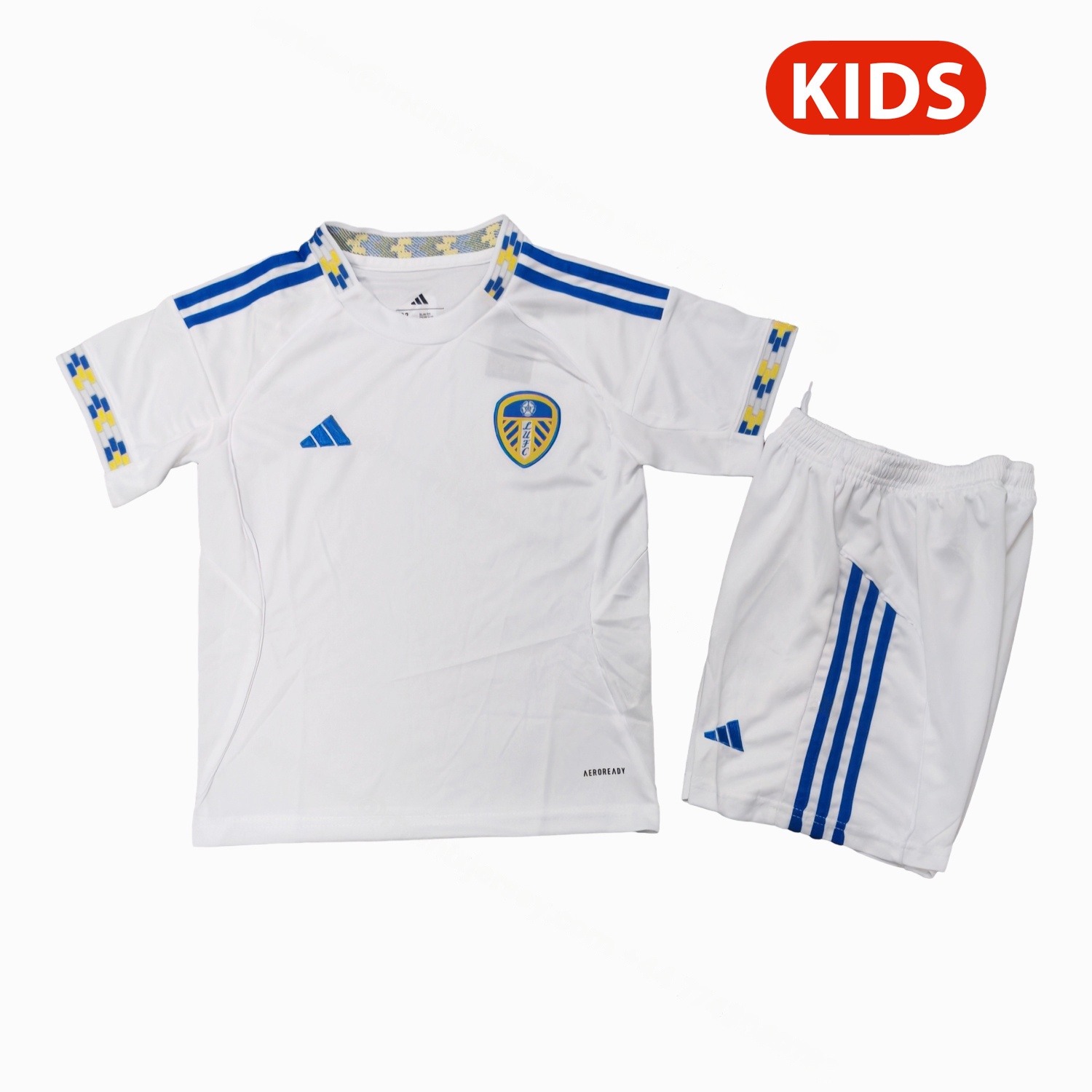 Leeds United 25-26 Home Unsponsored Kids Kit - ManixJersey
