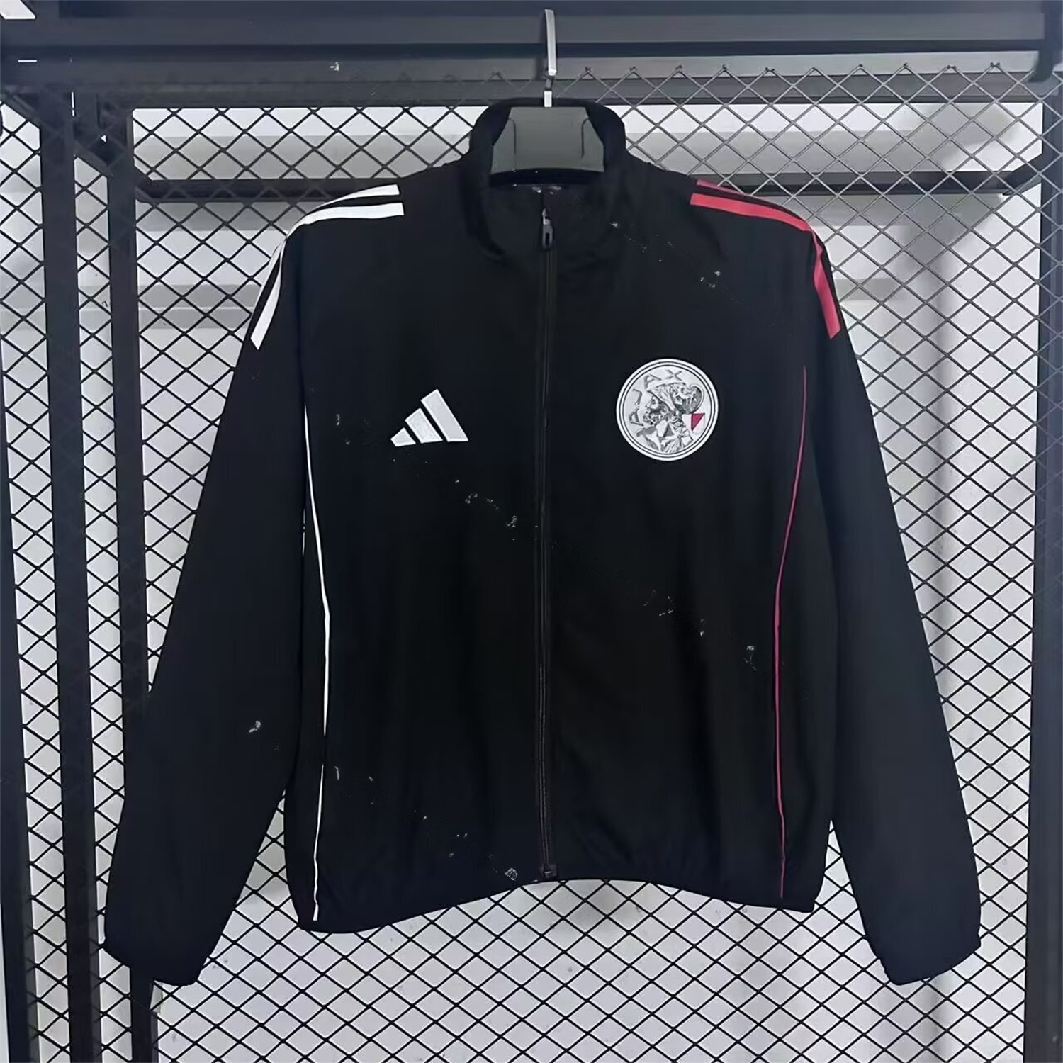 Ajax 25-26 Training Windbreaker Jacket - Black - ManixJersey