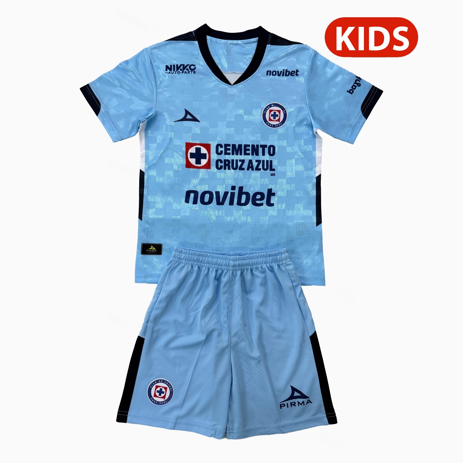 Cruz Azul 25-26 Blue Goalkeeper Kids Kit - ManixJersey