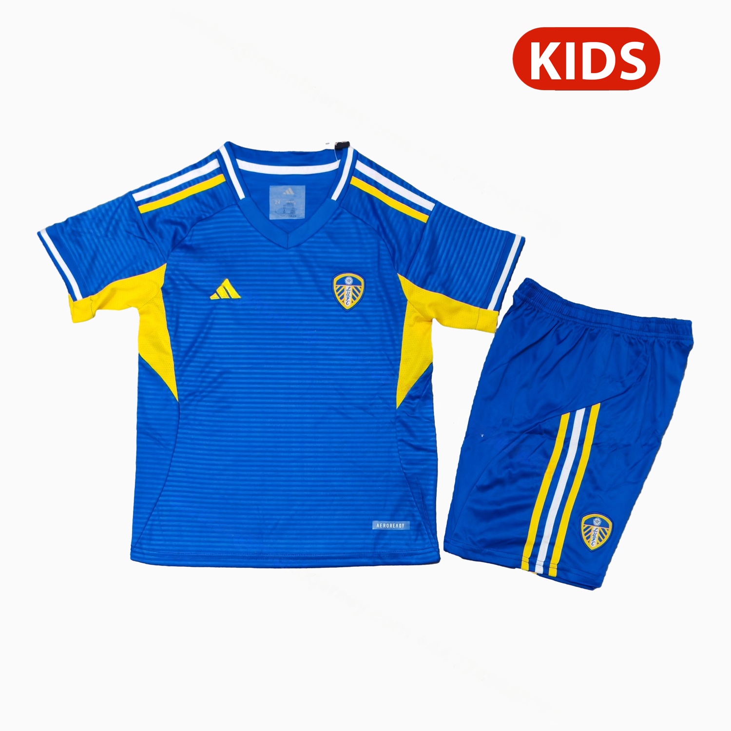 Leeds United 25-26 Away Unsponsored Kids Kit - ManixJersey