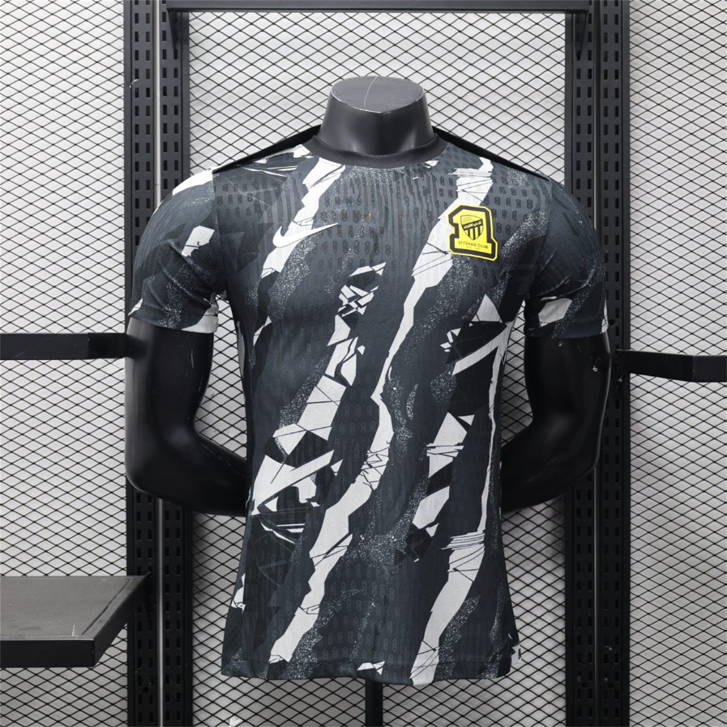 Al Ittihad Jeddah United 25-26 Black Pre-Match Jersey - Player Version - ManixJersey