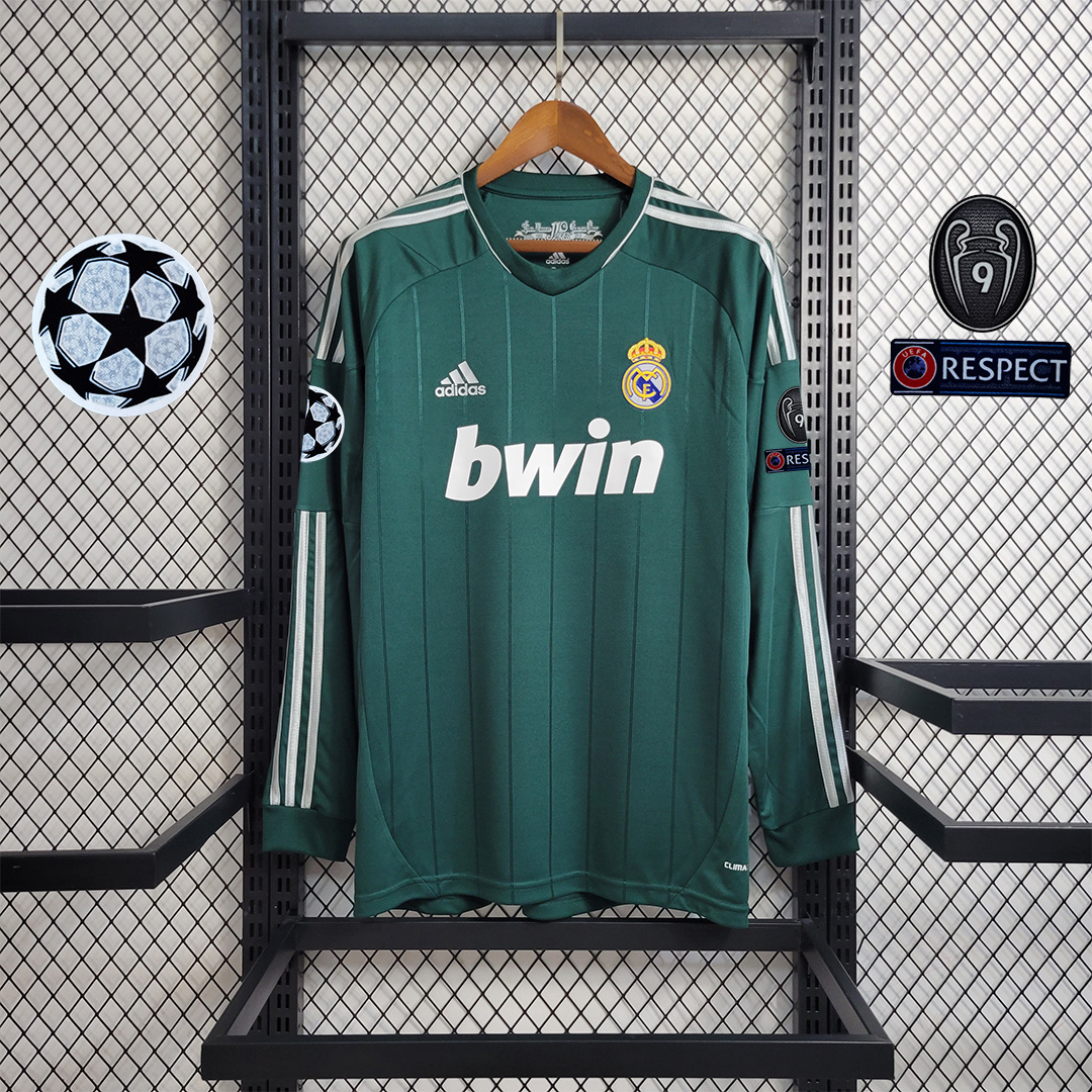 Retro Real Madrid 12-13 Third Away Long Sleeve Jersey - ManixJersey