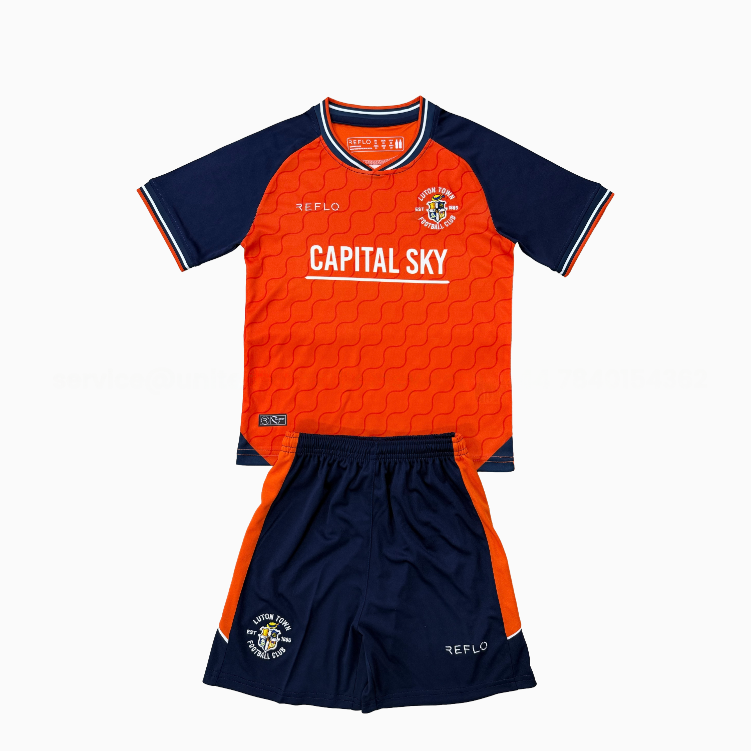 Luton Town 25-26 Home Men's Adult Jersey Set - Fans Version - ManixJersey