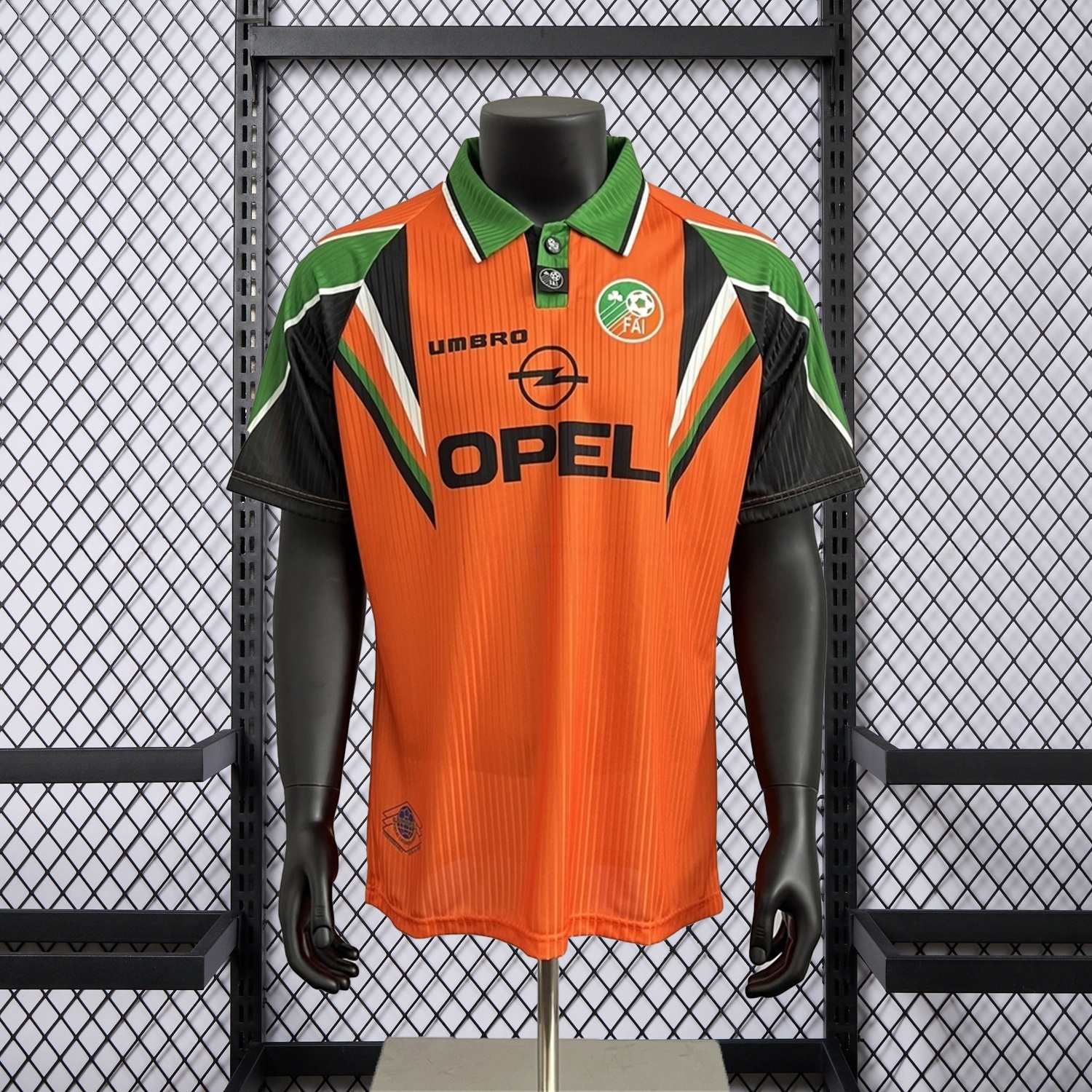 Retro Ireland 1996-97 Away Orange Jersey - ManixJersey