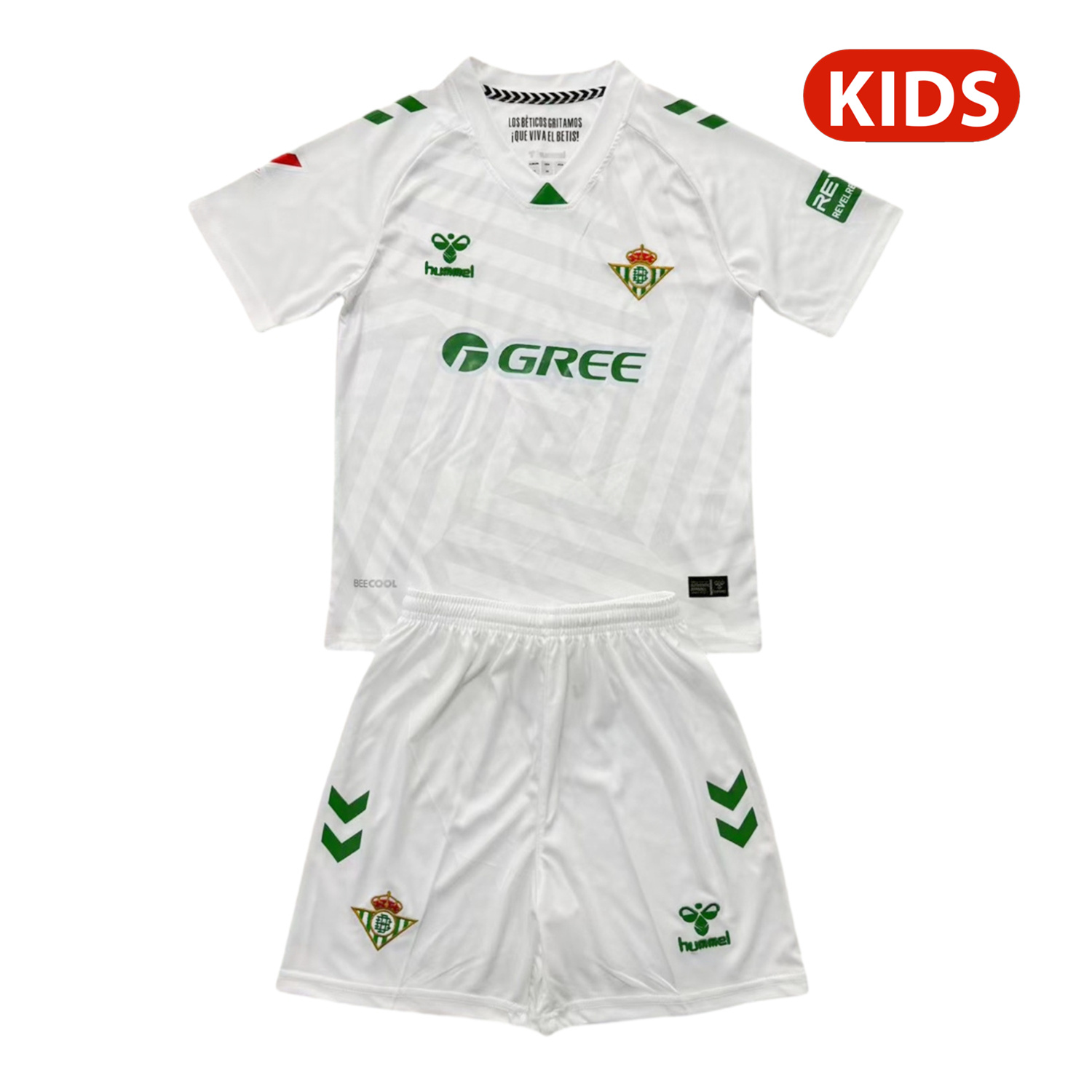 Real Betis 25-26 White Goalkeeper Kids Kit - ManixJersey