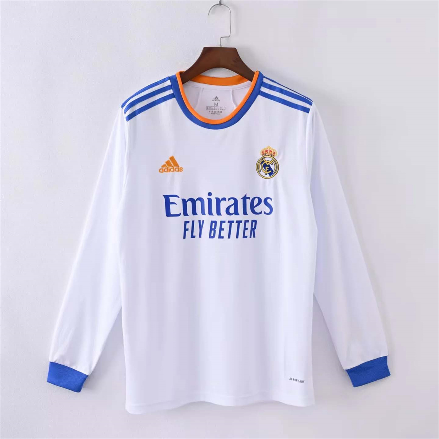 Retro Real Madrid 21-22 Home Long Sleeve Jersey - ManixJersey