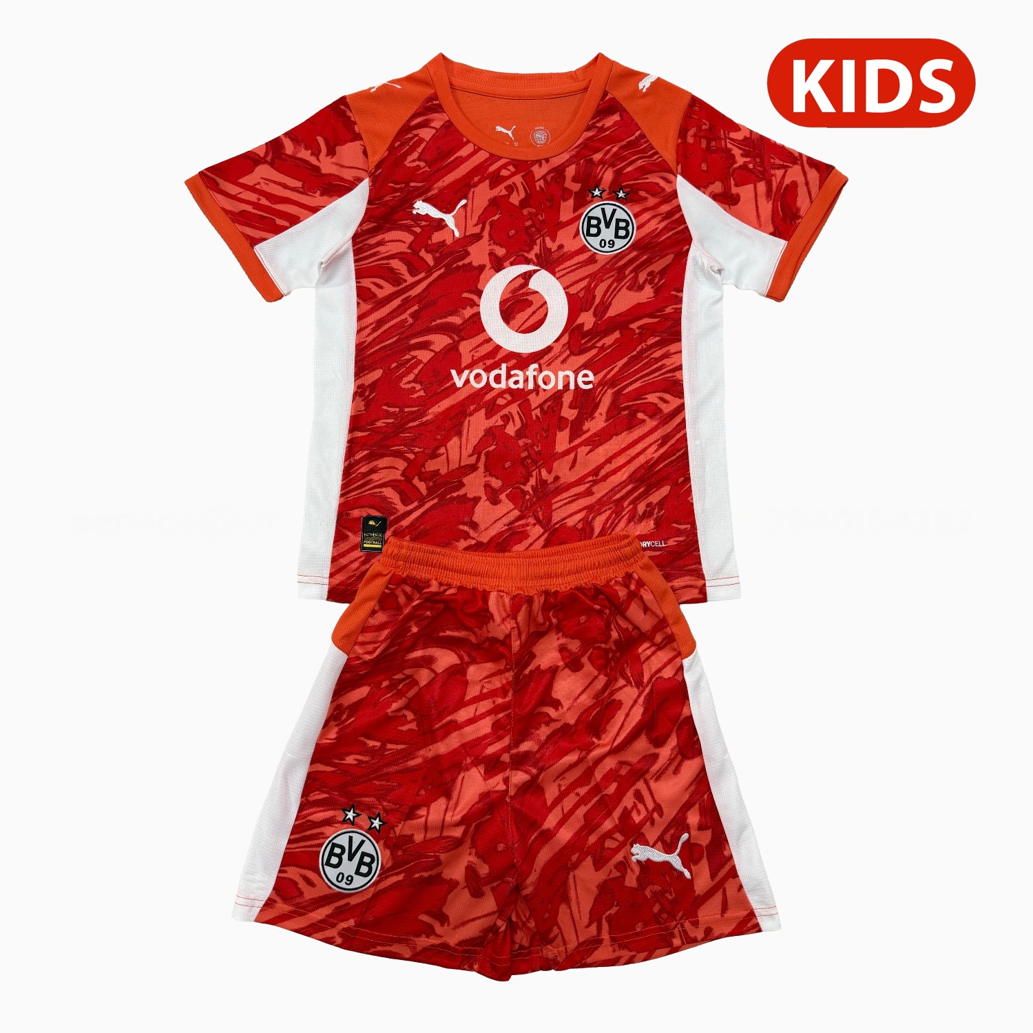 Dortmund 25-26 Orange Goalkeeper Kids Kit - ManixJersey