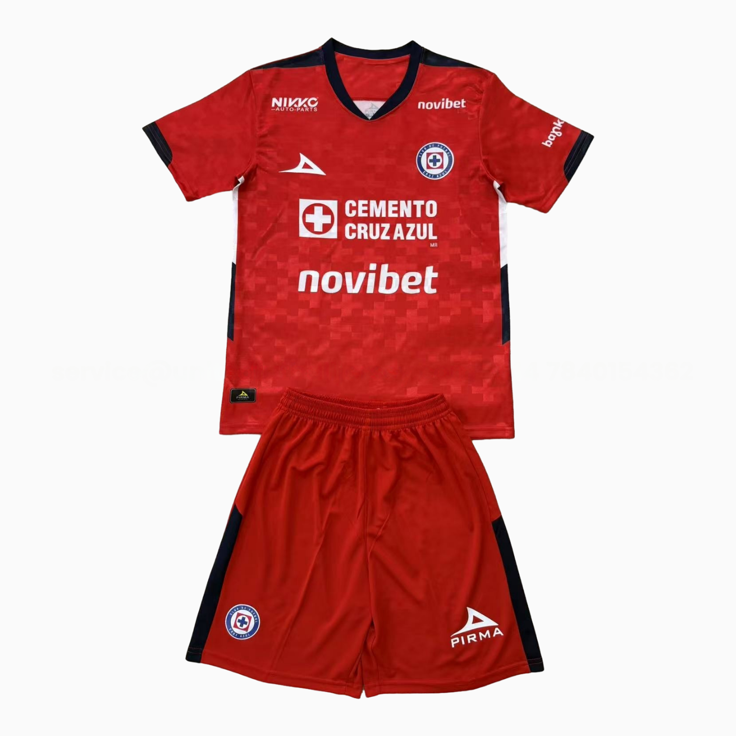 Cruz Azul 25-26 Red Goalkeeper Men's Adult Jersey Set - Fans Version - ManixJersey