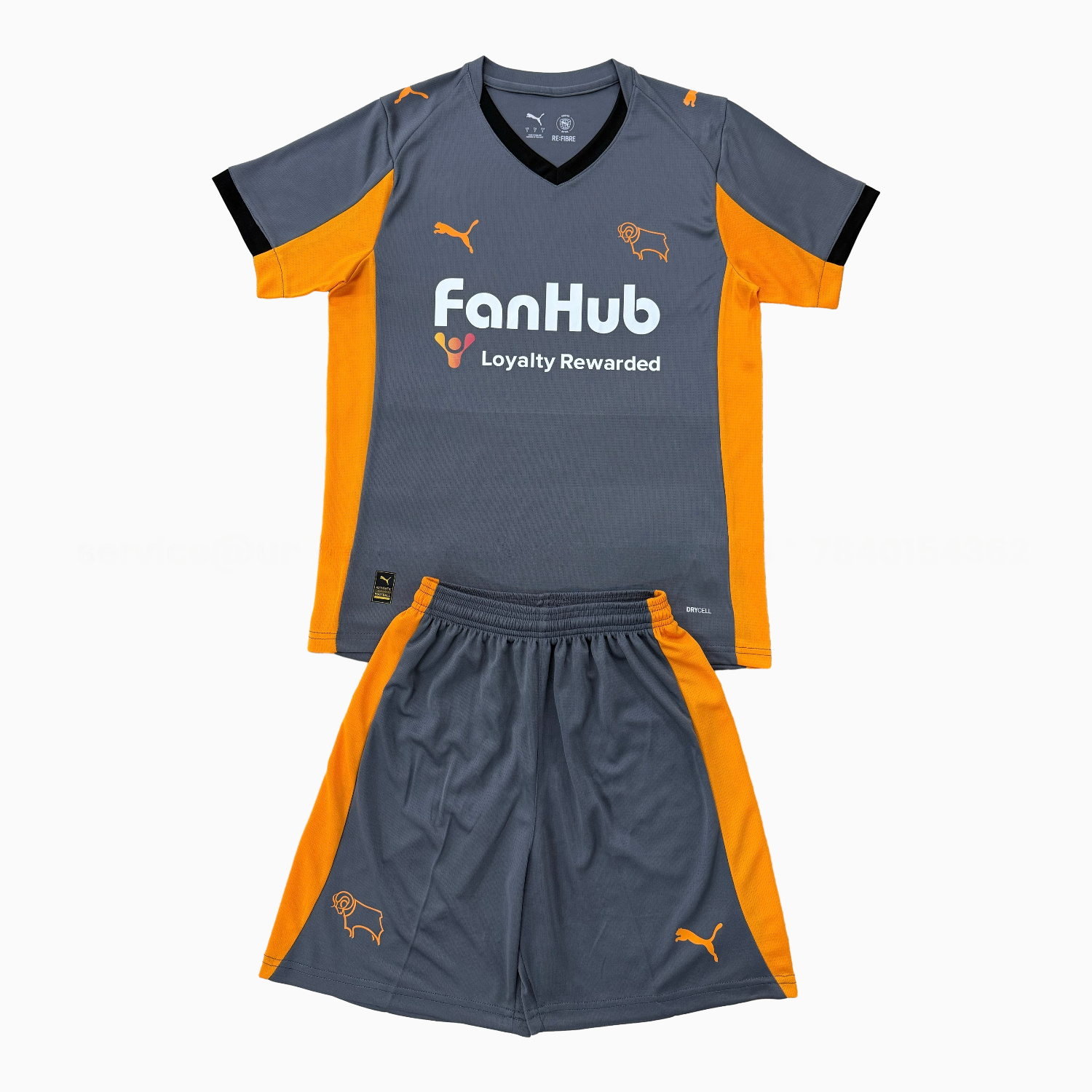 Derby County 25-26 Away Men's Adult Jersey Set - Fans Version - ManixJersey