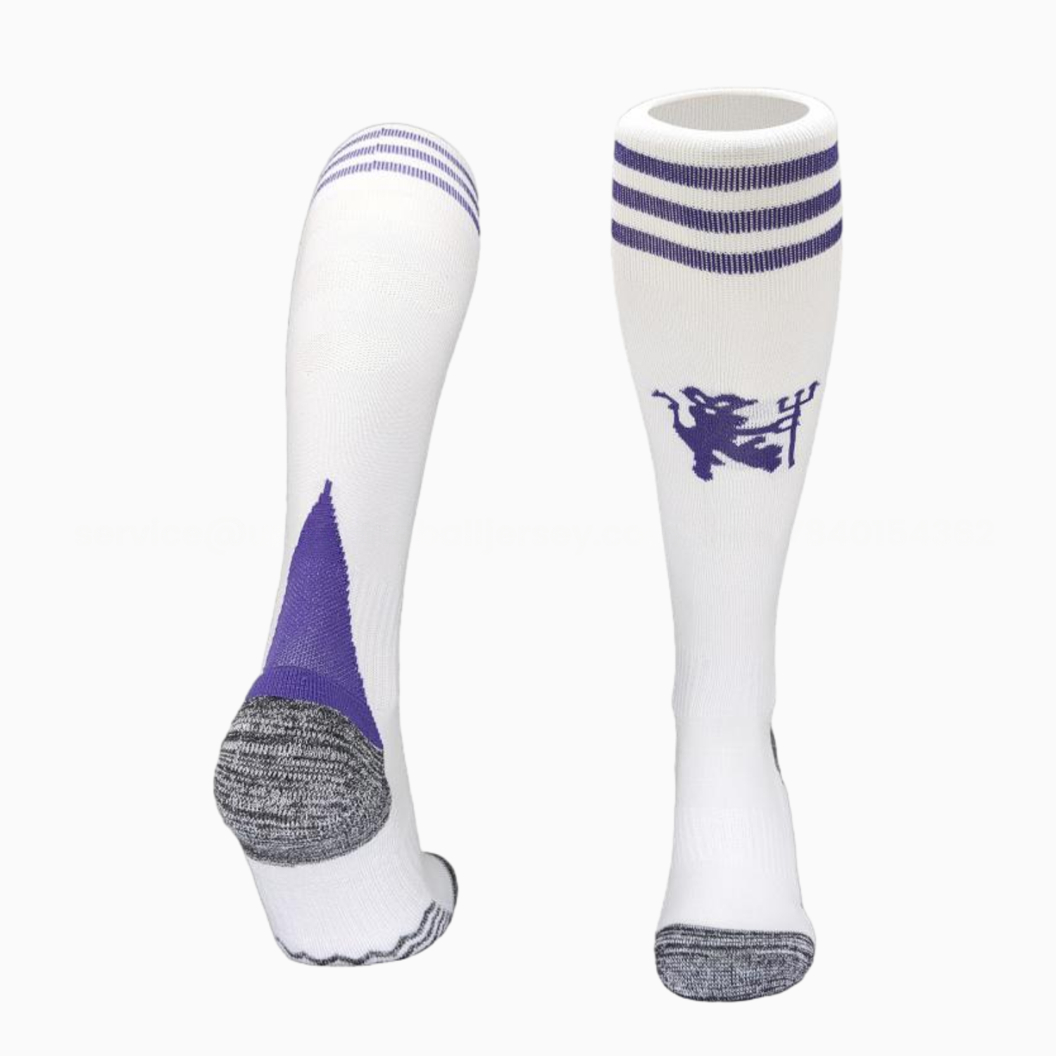 Manchester United 25-26 Away Socks - White - ManixJersey