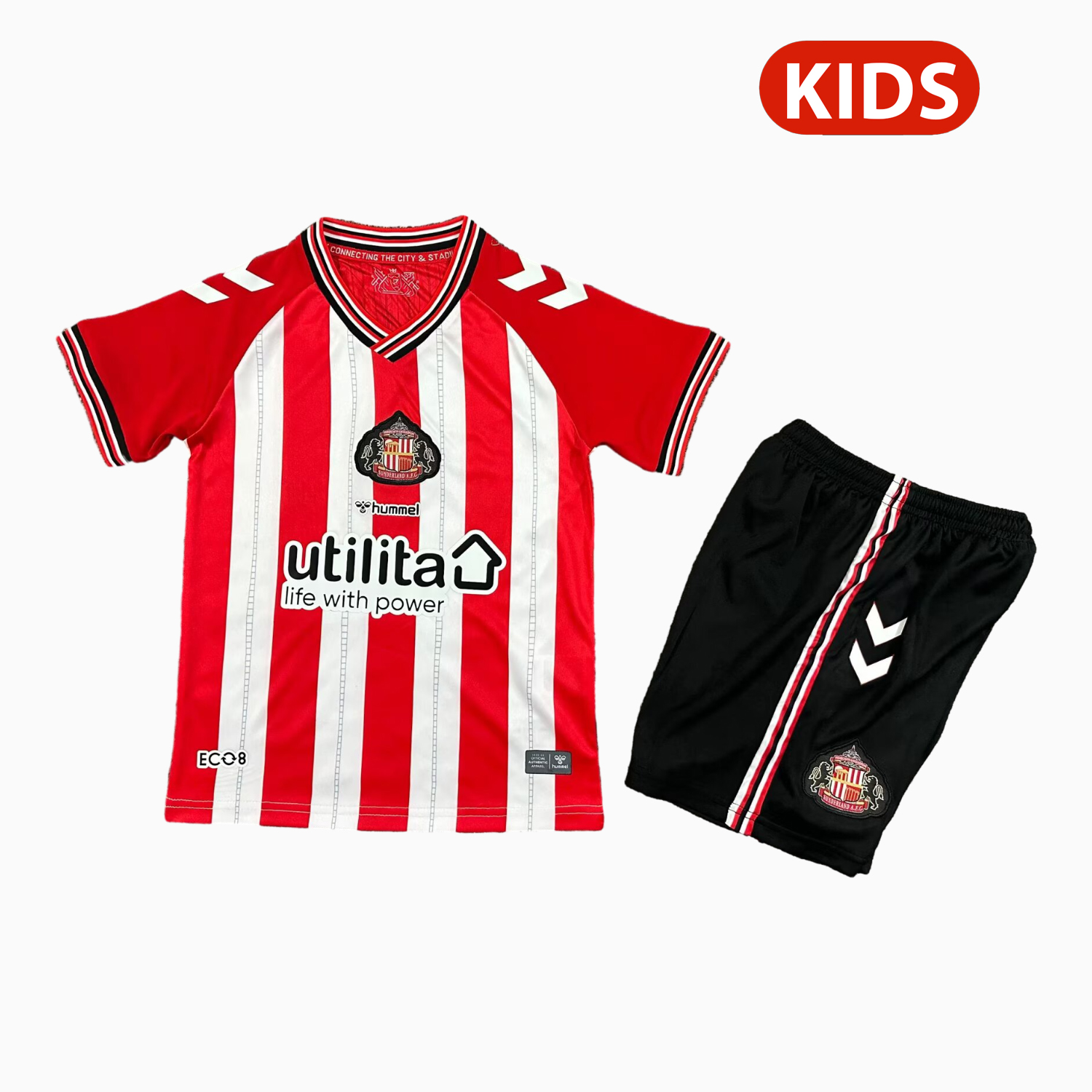 Sunderland 25-26 Home Kids Kit - ManixJersey