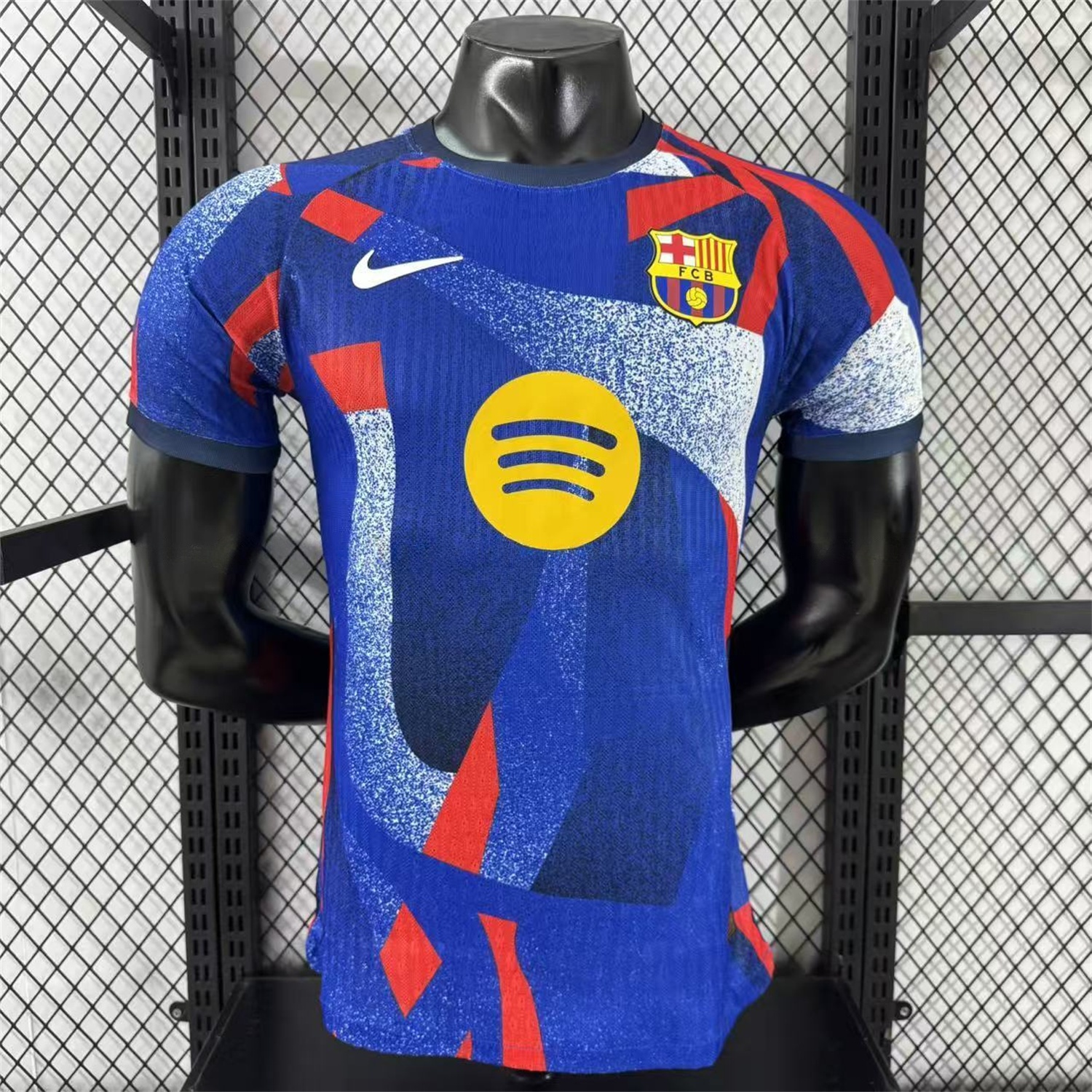 Barcelona 25-26 Blue And Red Pre-Match Jersey - Player Version - ManixJersey