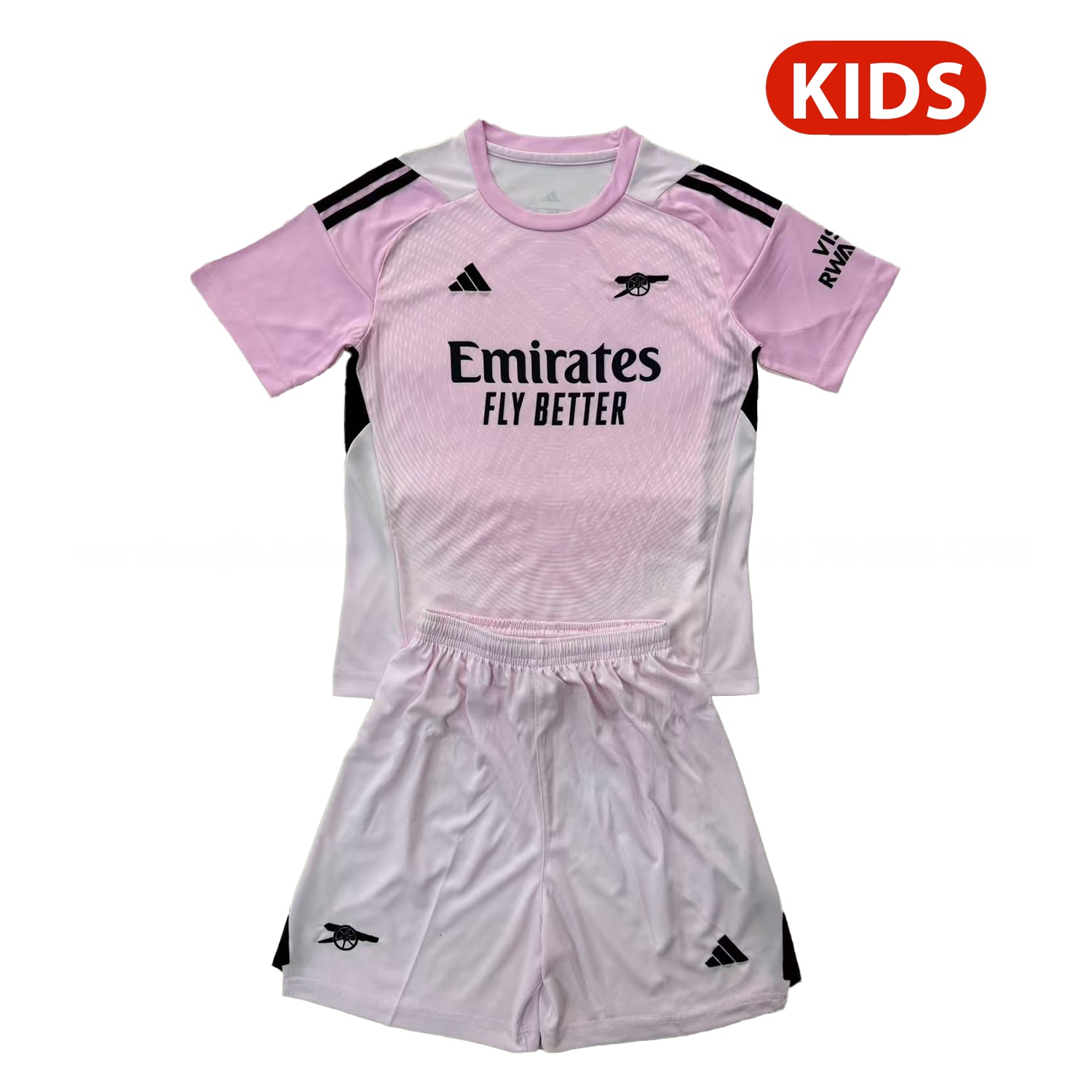 Arsenal 25-26 Light Pink Goalkeeper Kids Kit - ManixJersey