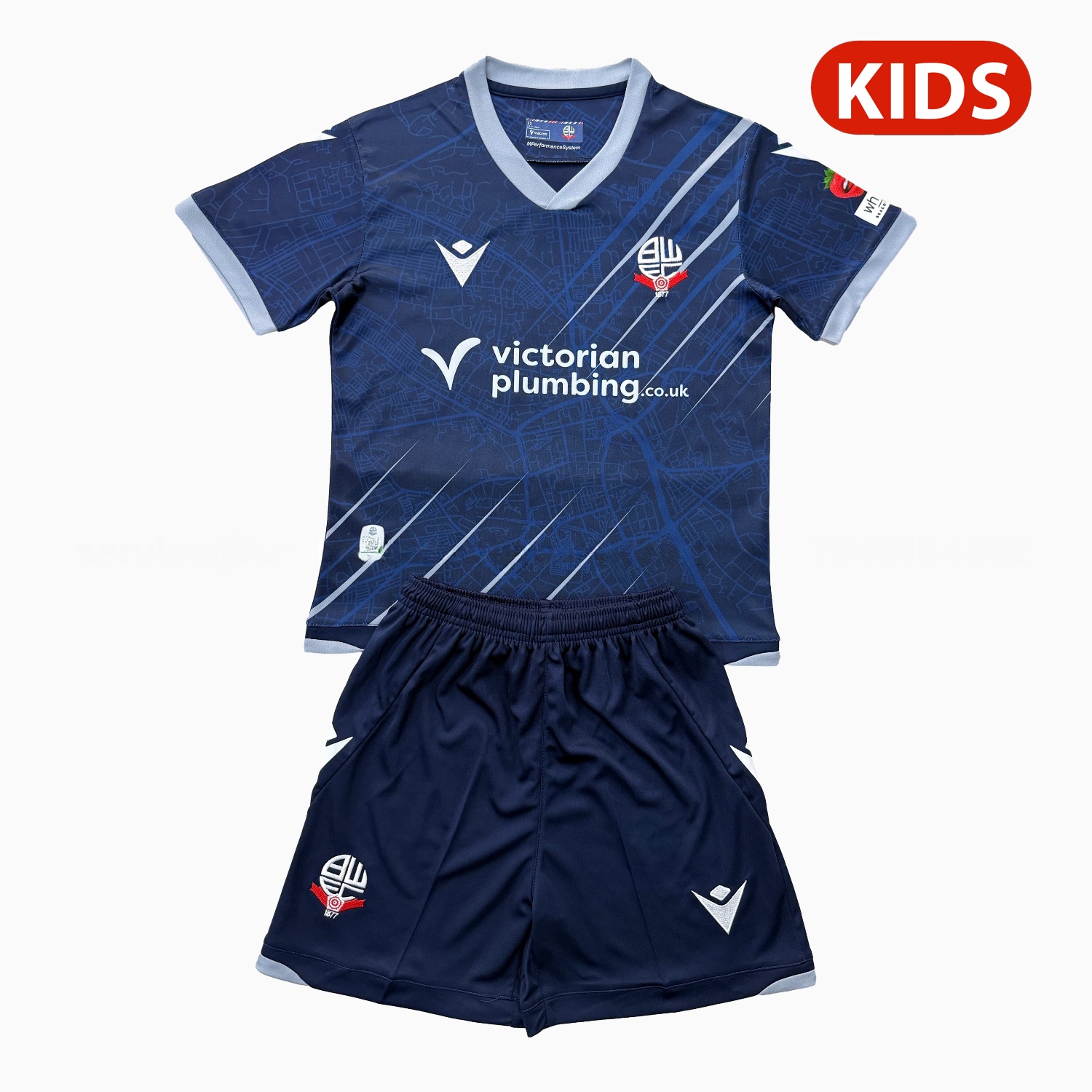 Bolton Wanderers 25-26 Away Kids Kit - ManixJersey