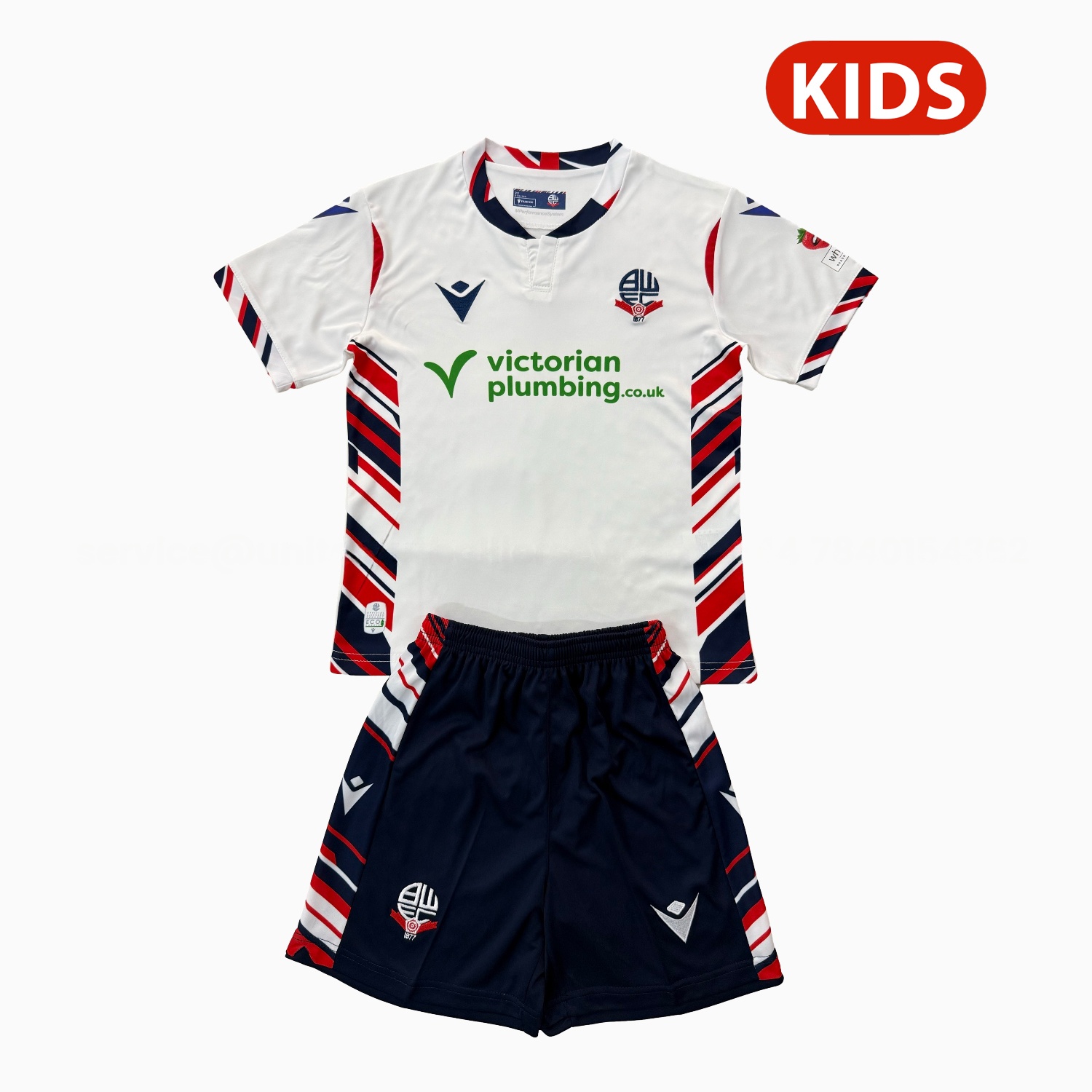 Bolton Wanderers 25-26 Home Kids Kit - ManixJersey