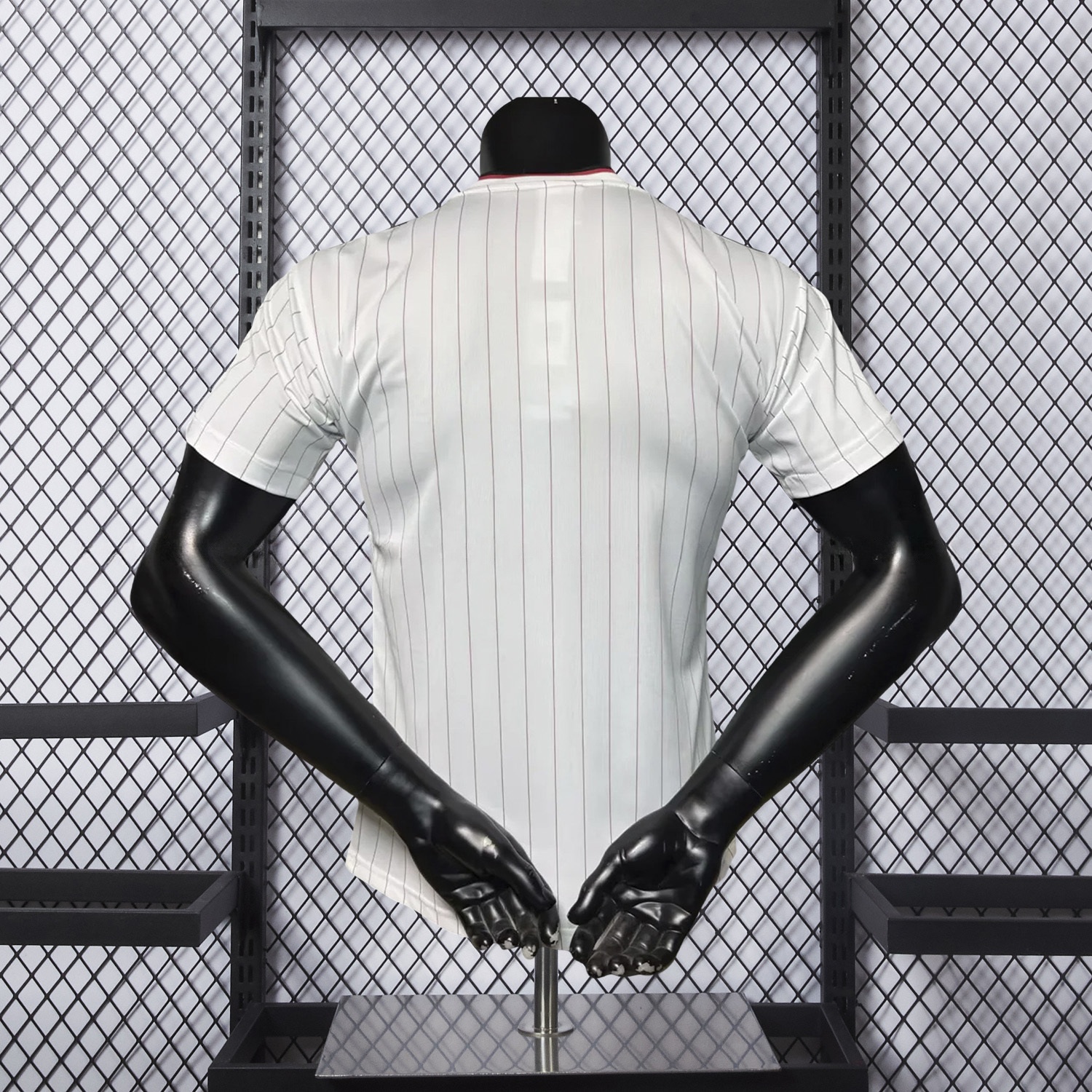 Manchester United 25-26 Trefoil Red Lines White Travel Jersey - Player Version - ManixJersey