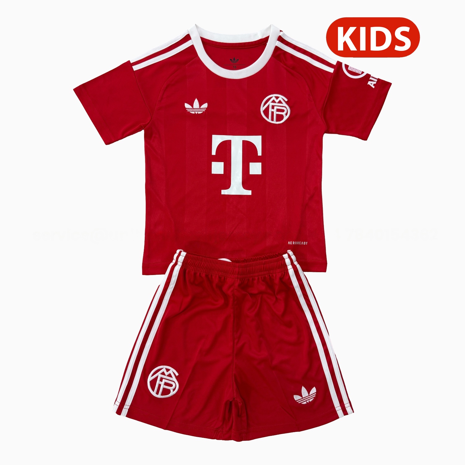 Bayern Munich 25-26 Red Goalkeeper Kids Kit - ManixJersey