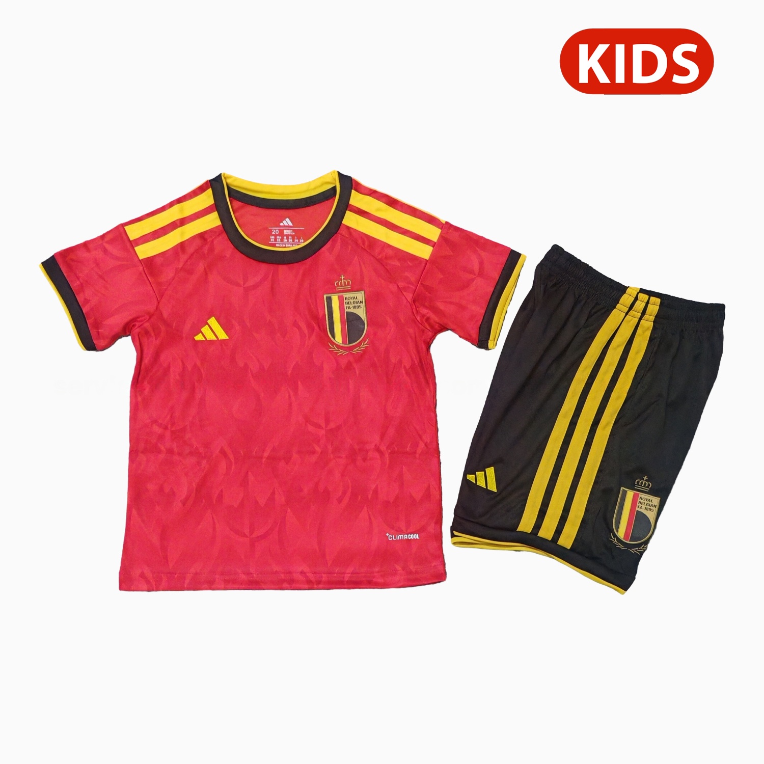 Belgium 25-26 Home (Informal-release Version) Kids Kit - ManixJersey