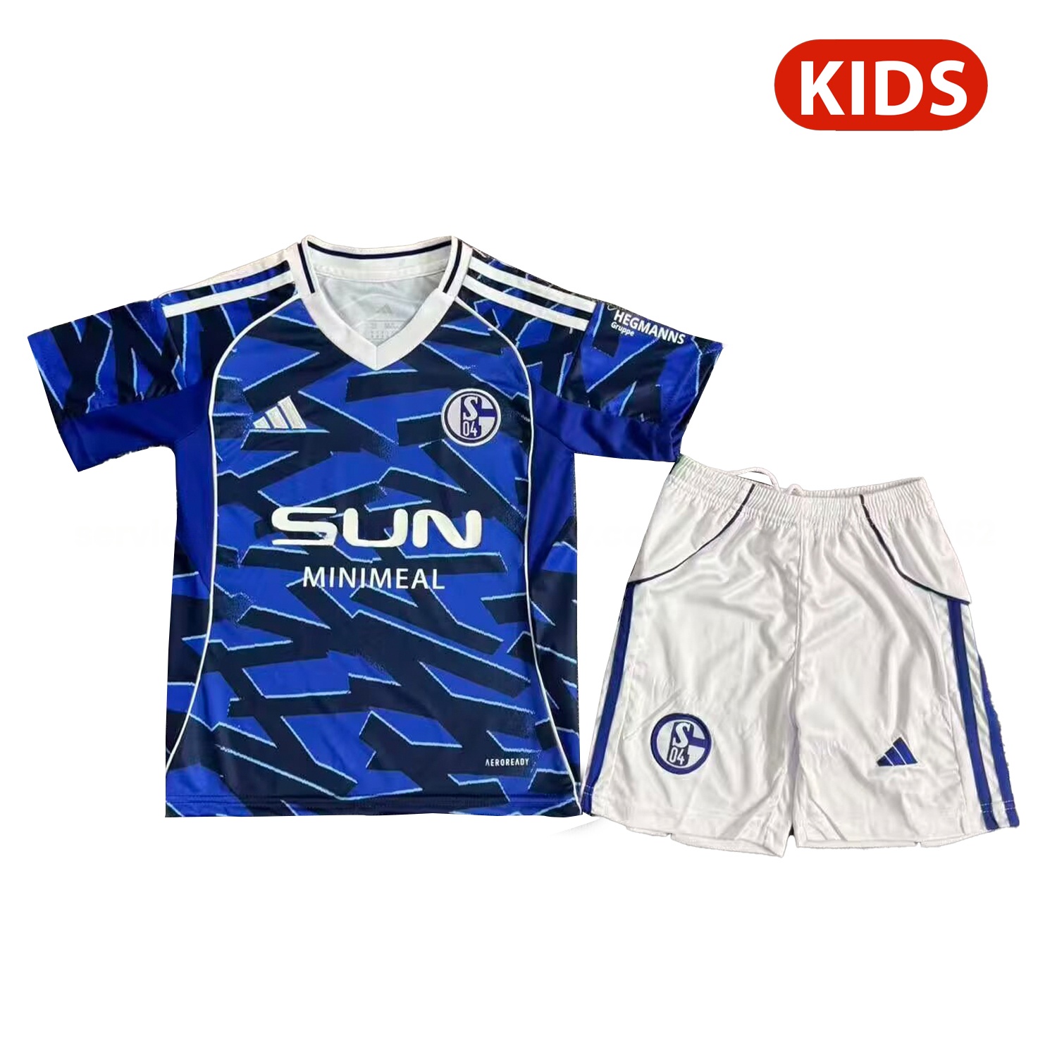 Schalke 04 25-26 Home Kids Kit - ManixJersey