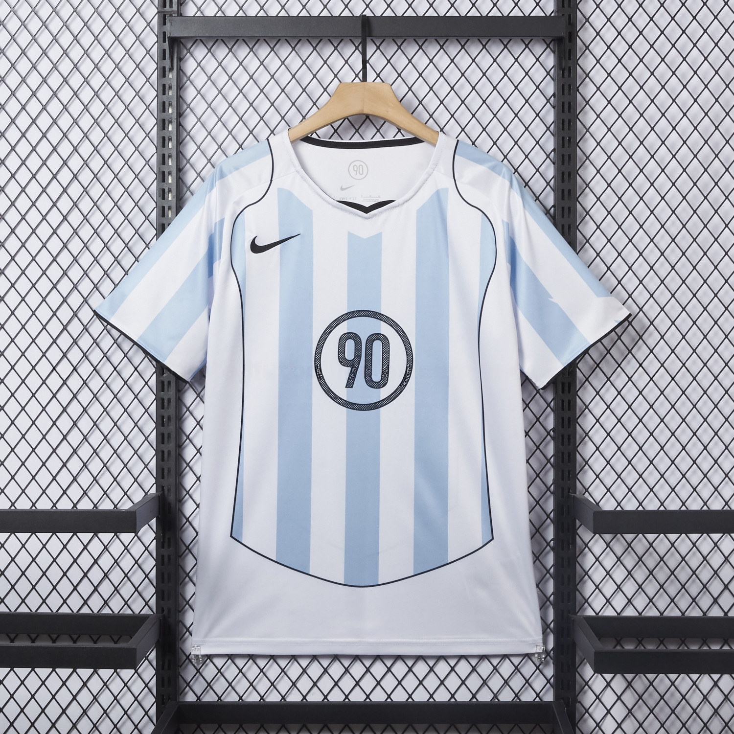 Argentina 25-26 Retro Style Total 90 Blue White Jersey - Fans Version - ManixJersey