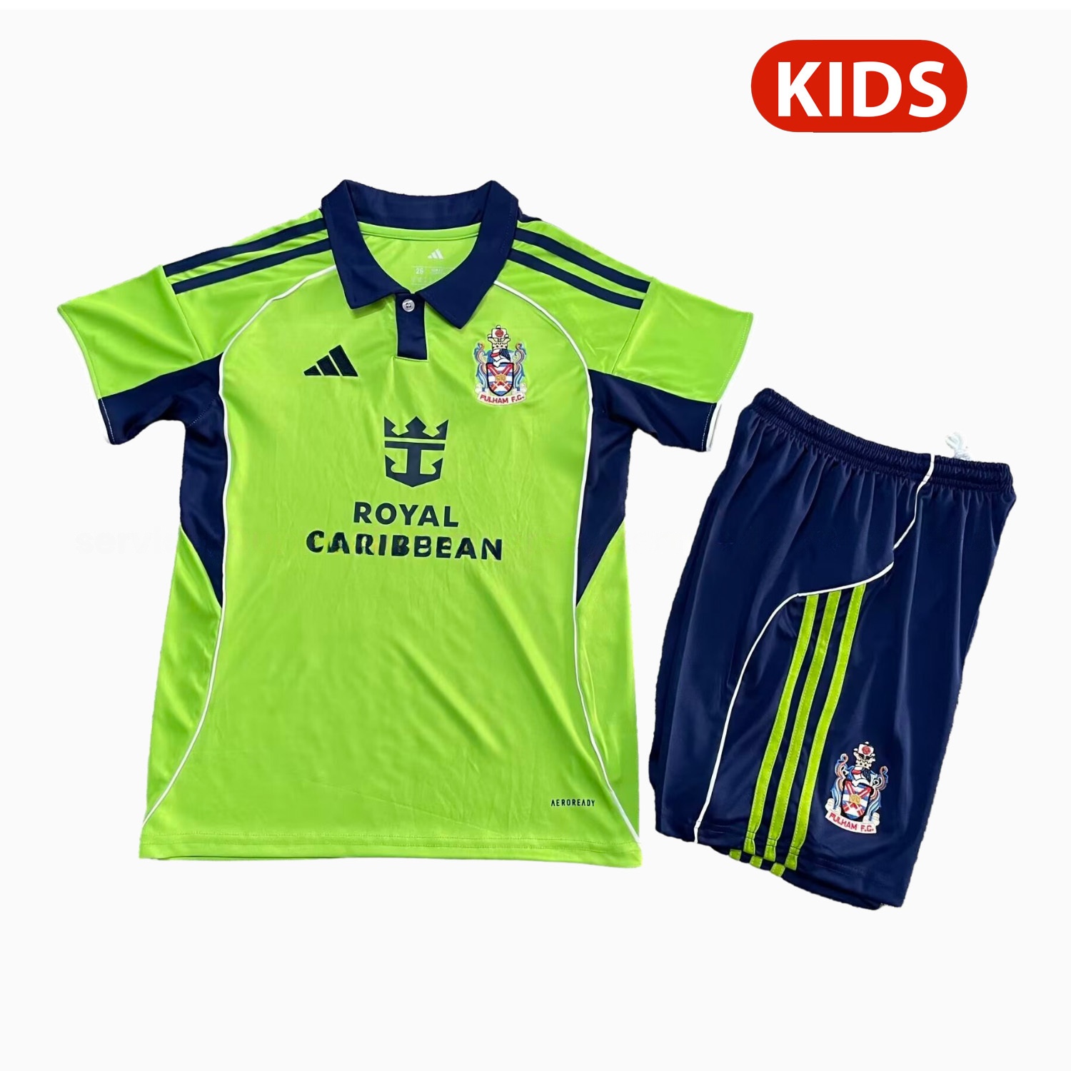 Fulham 25-26 Away Green Kids Kit - ManixJersey