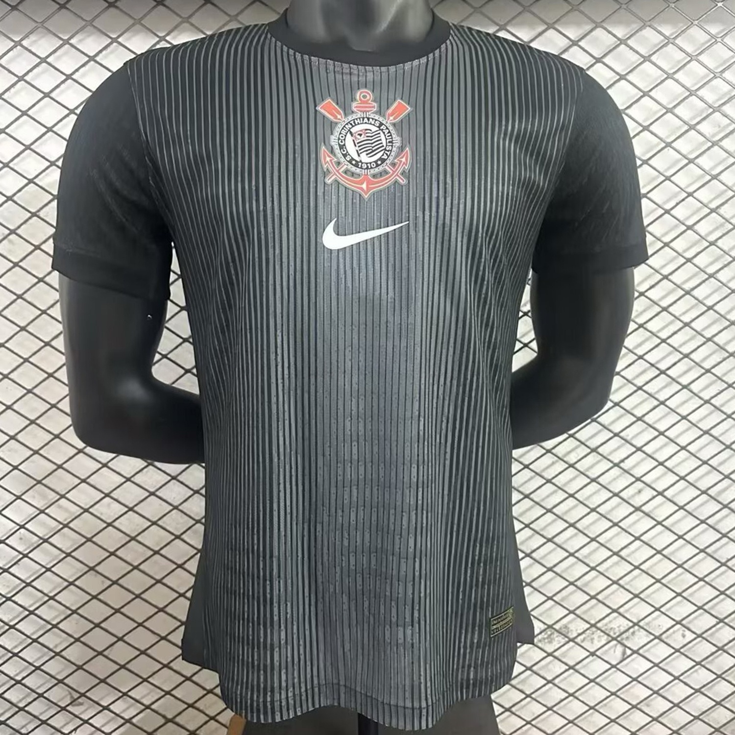 Corinthians 25-26 Goalkeeper Black Jersey - Player Version - ManixJersey