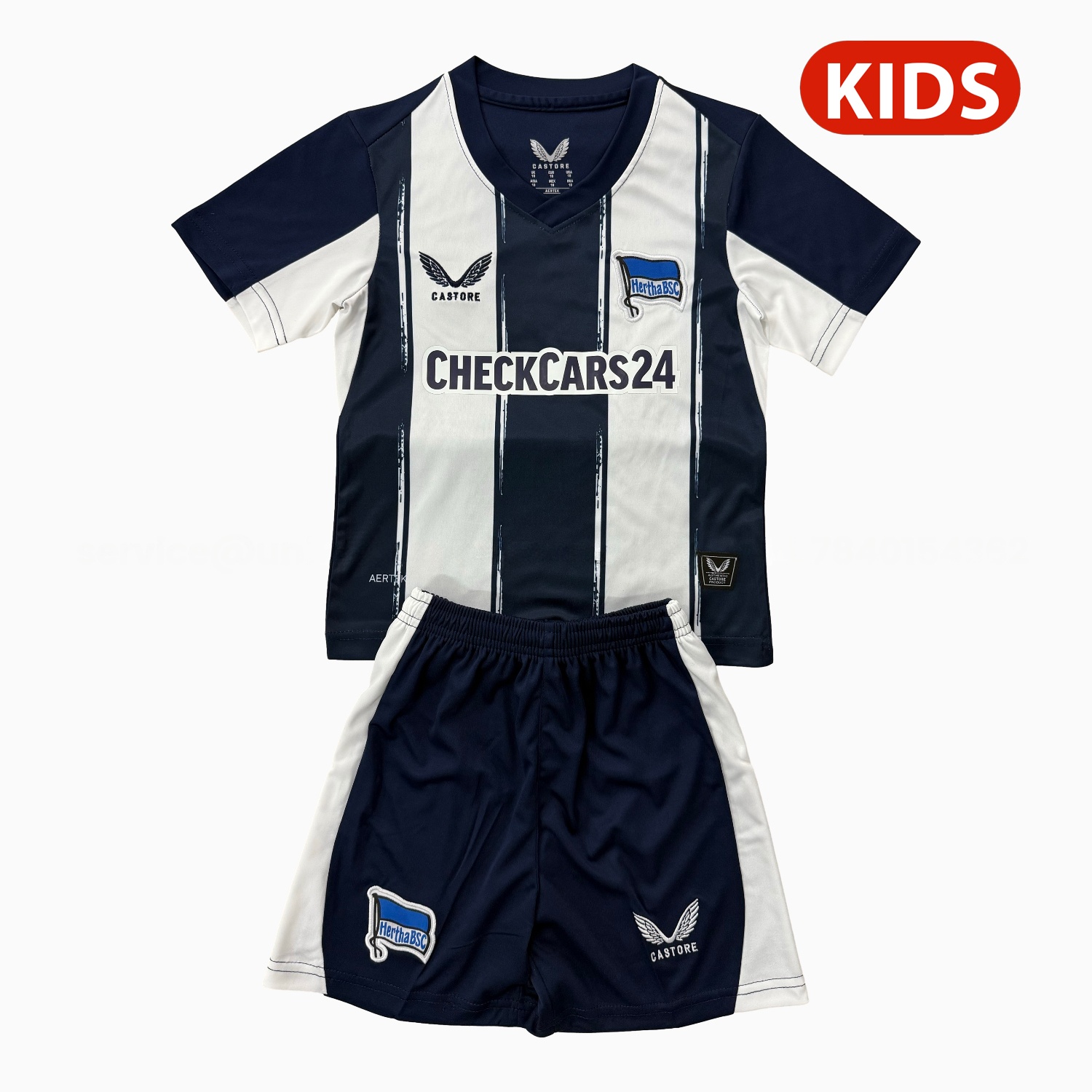 Hertha BSC 25-26 Home Kids Kit - ManixJersey