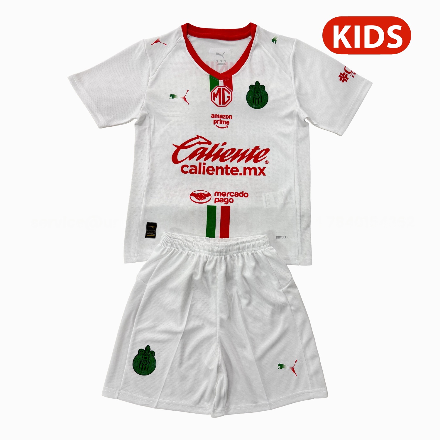 Chivas de Guadalajara 25-26 Away White Kids Kit - ManixJersey