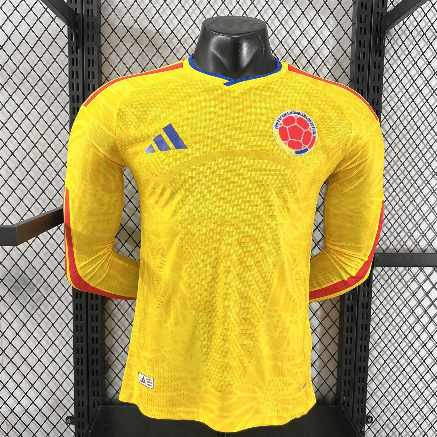Colombia 2026 Home Long Sleeves Jersey (Leaked Version) - Player Version - ManixJersey
