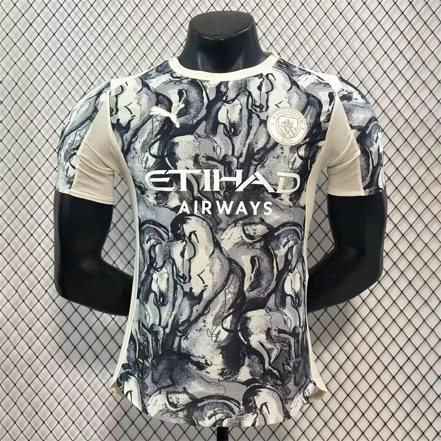 Manchester City 25-26 Year of the Horse Ink Painting Special Jersey - Player Version - ManixJersey