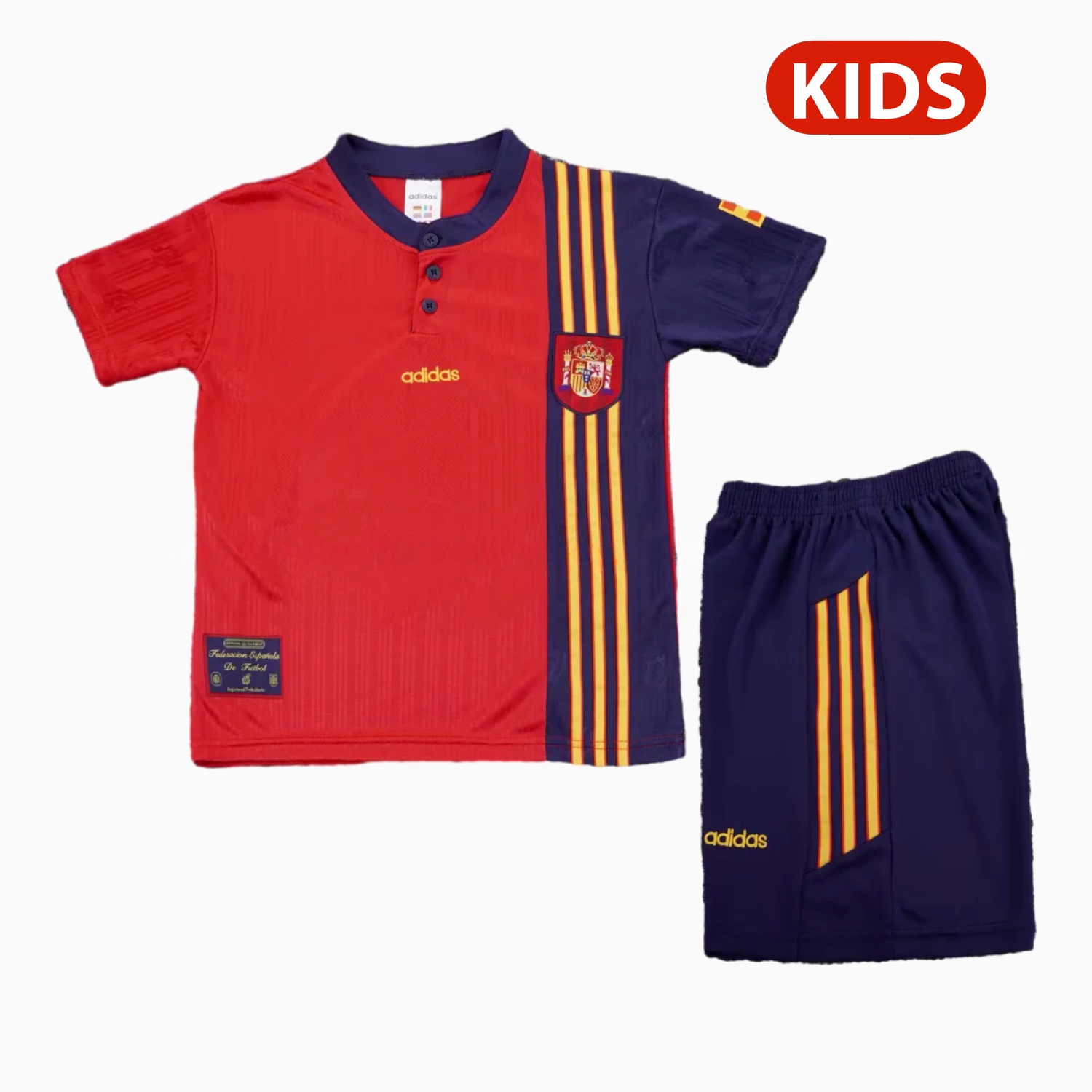 Retro Spain 1996 Home Kids Kit - ManixJersey