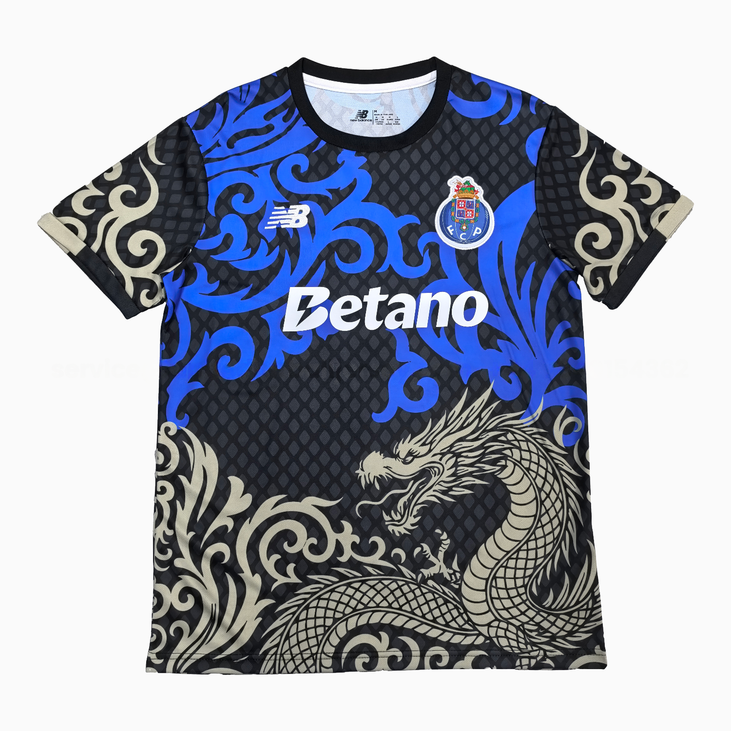 Porto 25-26 Grey Dragon Blue And Black Jersey - Fans Version - ManixJersey