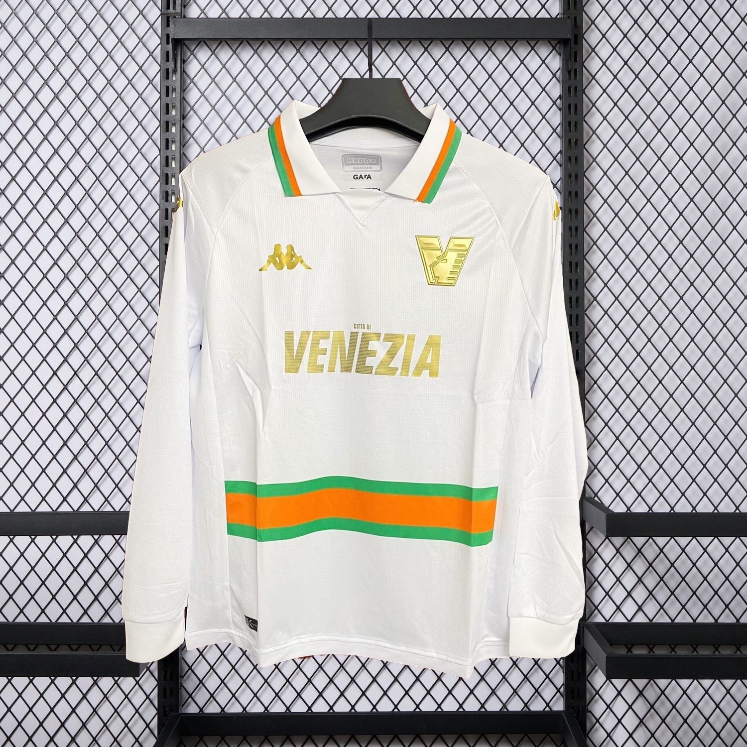 Retro Venezia FC 23-24 Away Pre-Season Unsponsored White Long Sleeves Jersey - Fans Version - ManixJersey