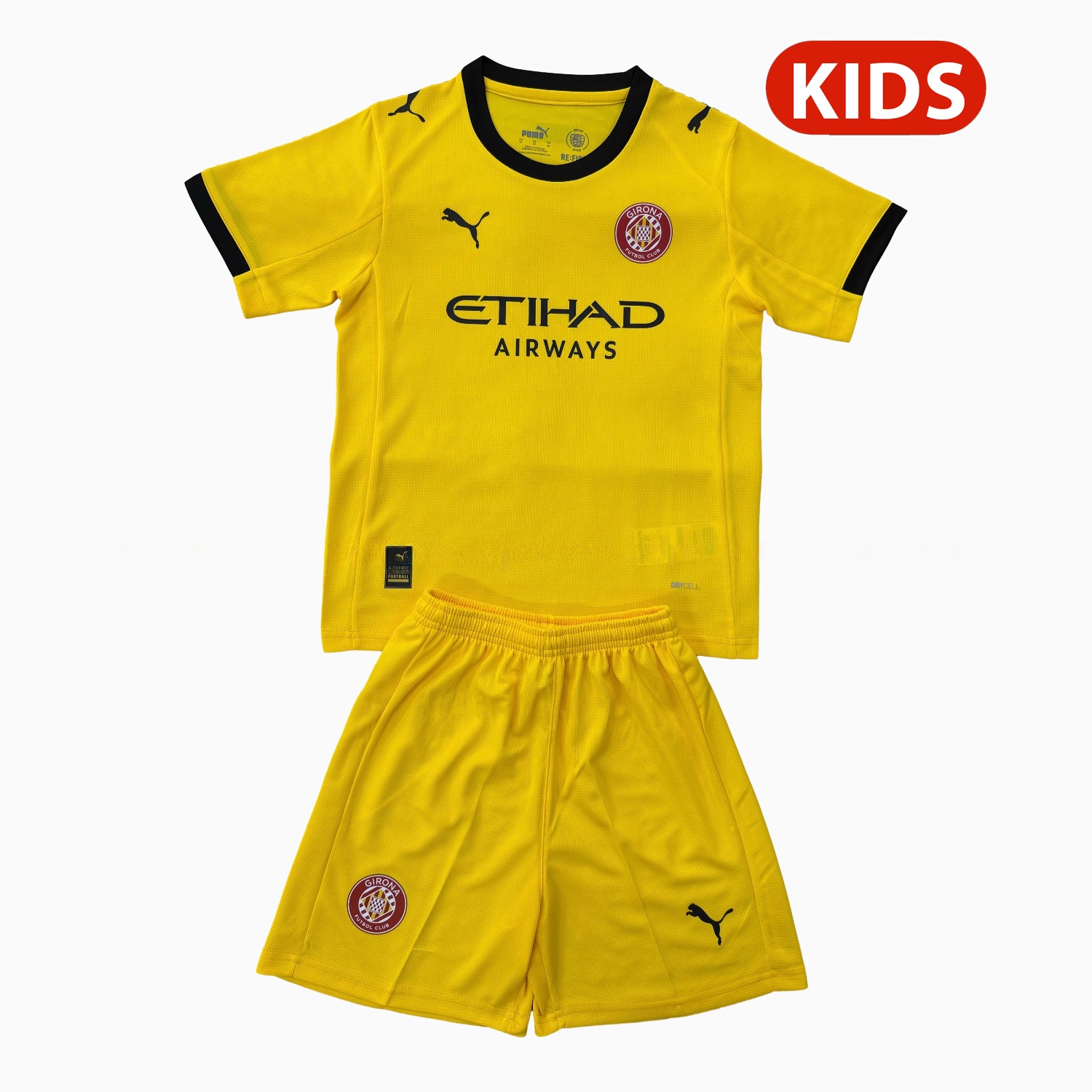 Girona 25-26 Away Kids Kit - ManixJersey