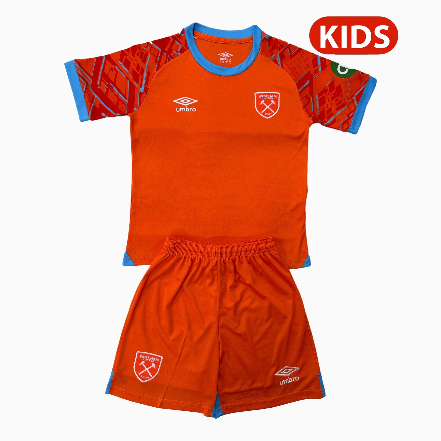 West Ham United 25-26 Orange Goalkeeper Kids Kit - ManixJersey