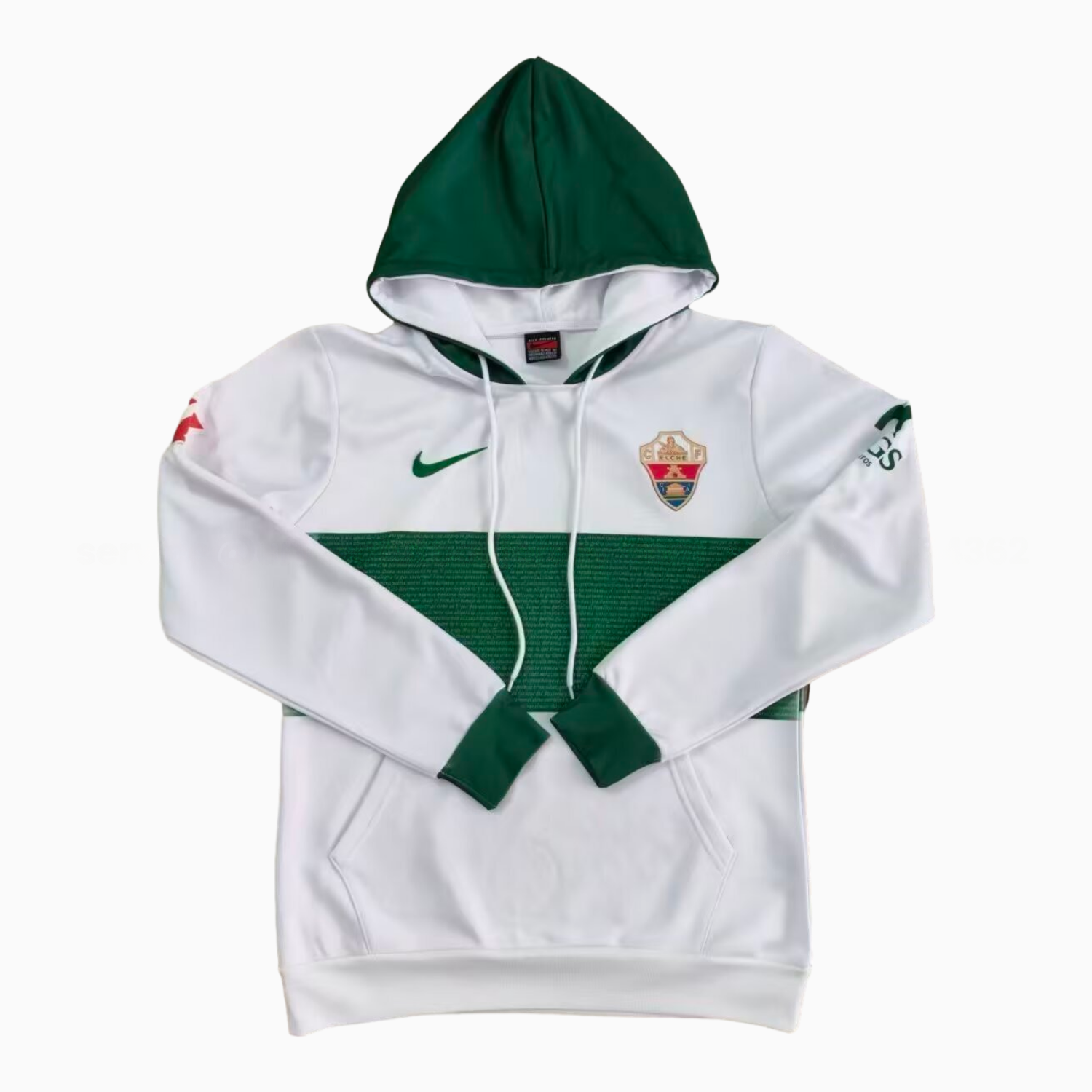 Elche 25-26 White Unisex Pullover Hoodie - ManixJersey