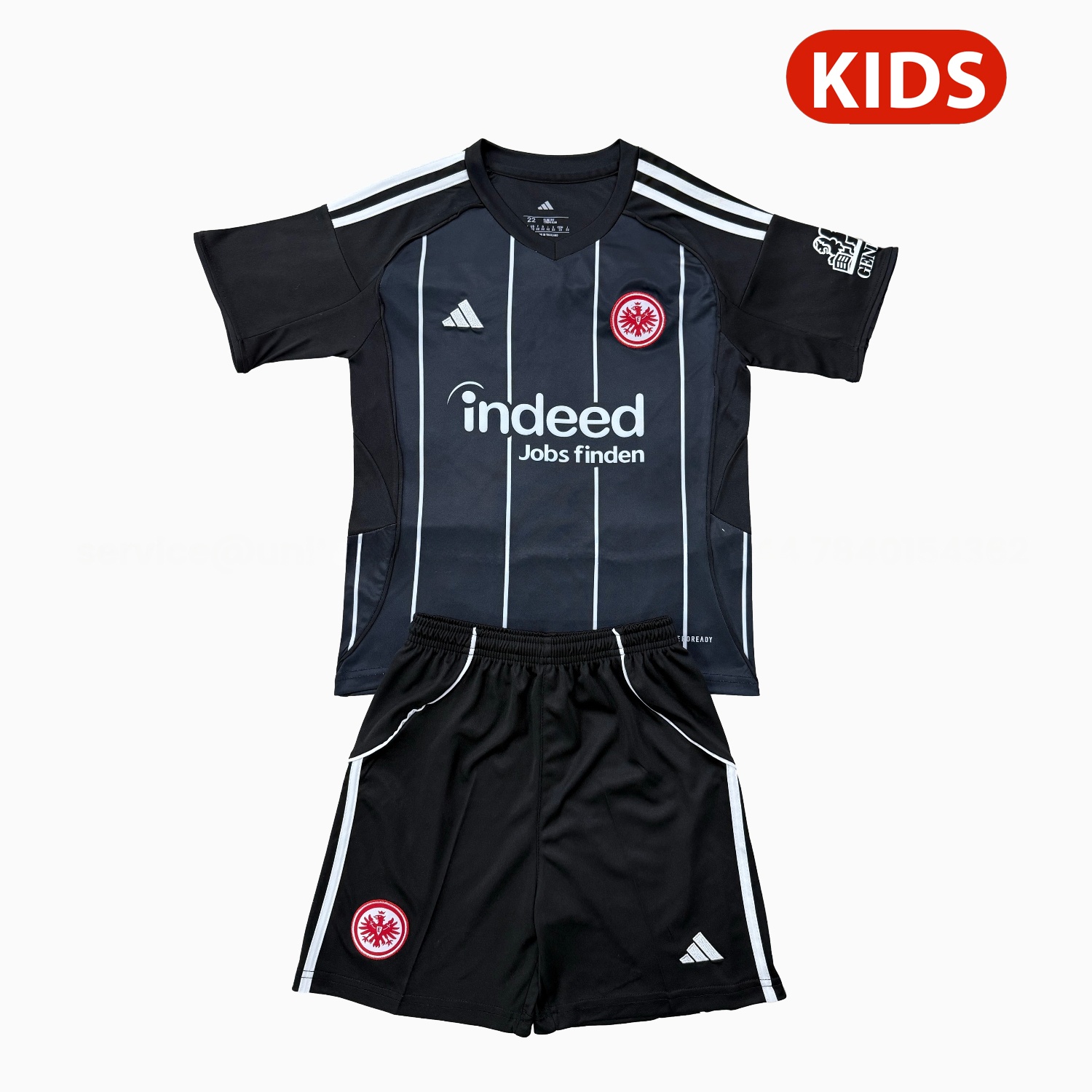 Frankfurt 25-26 Champions League Home Kids Kit - ManixJersey