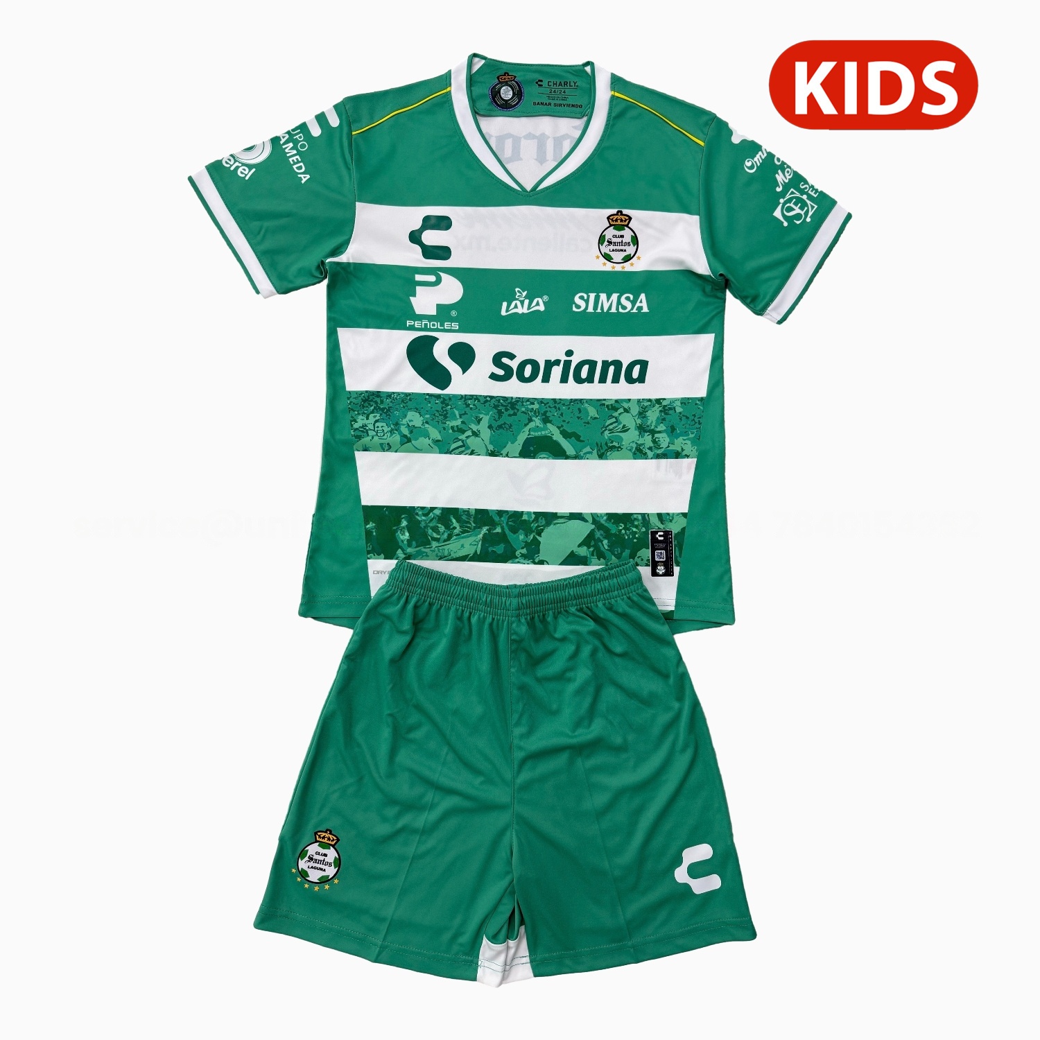 Santos Laguna 25-26 Home Kids Kit - ManixJersey