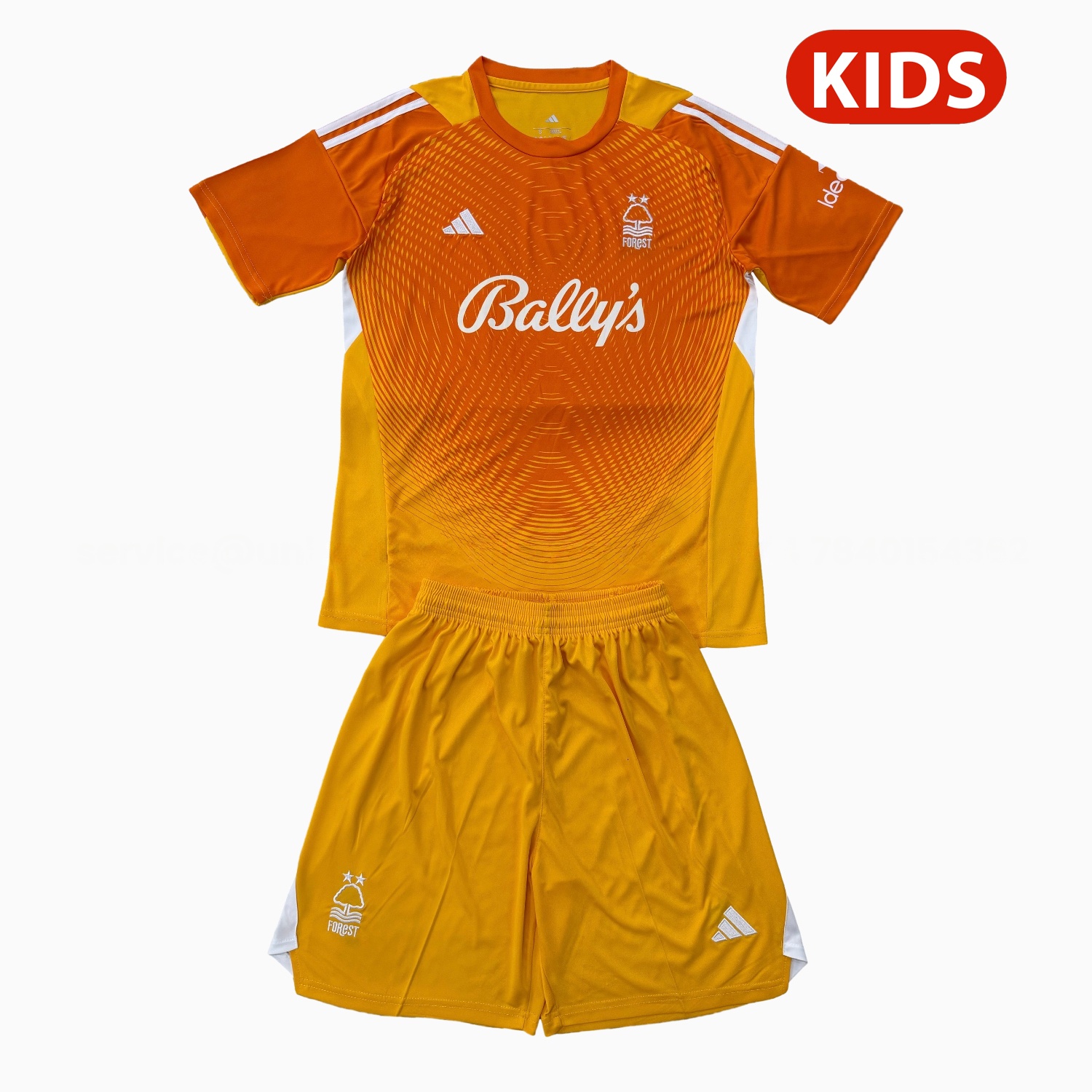 Nottingham Forest 25-26 Orange Goalkeeper Kids Kit - ManixJersey