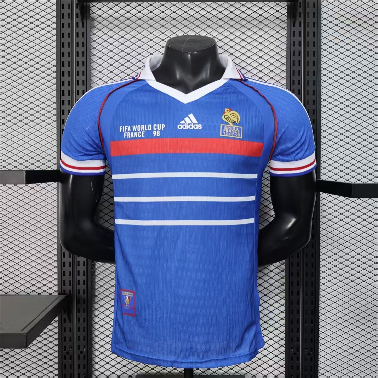 Retro France 1998 Home Blue Jersey - Player Version - ManixJersey