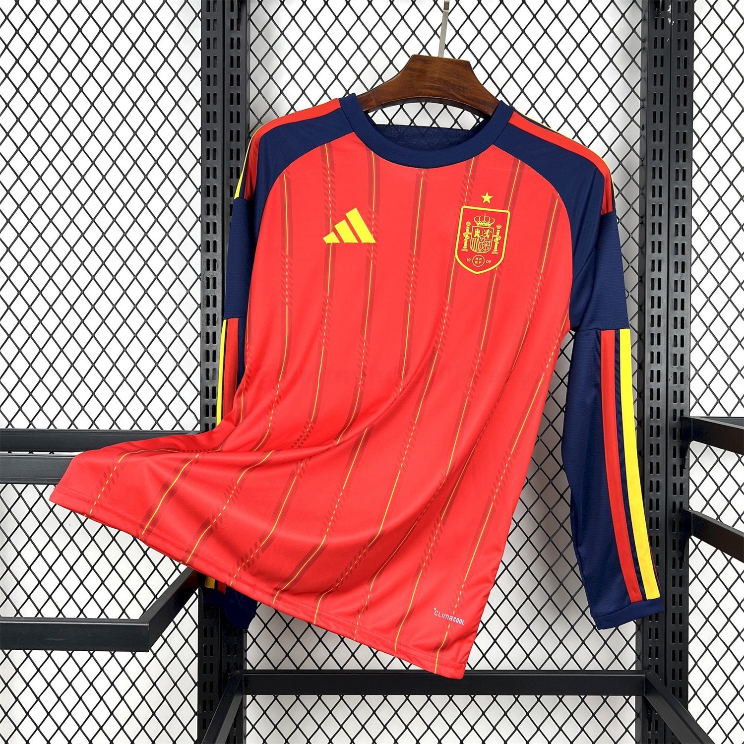 Spain 2026 Home Red Long Sleeves Jersey - Fans Version - ManixJersey