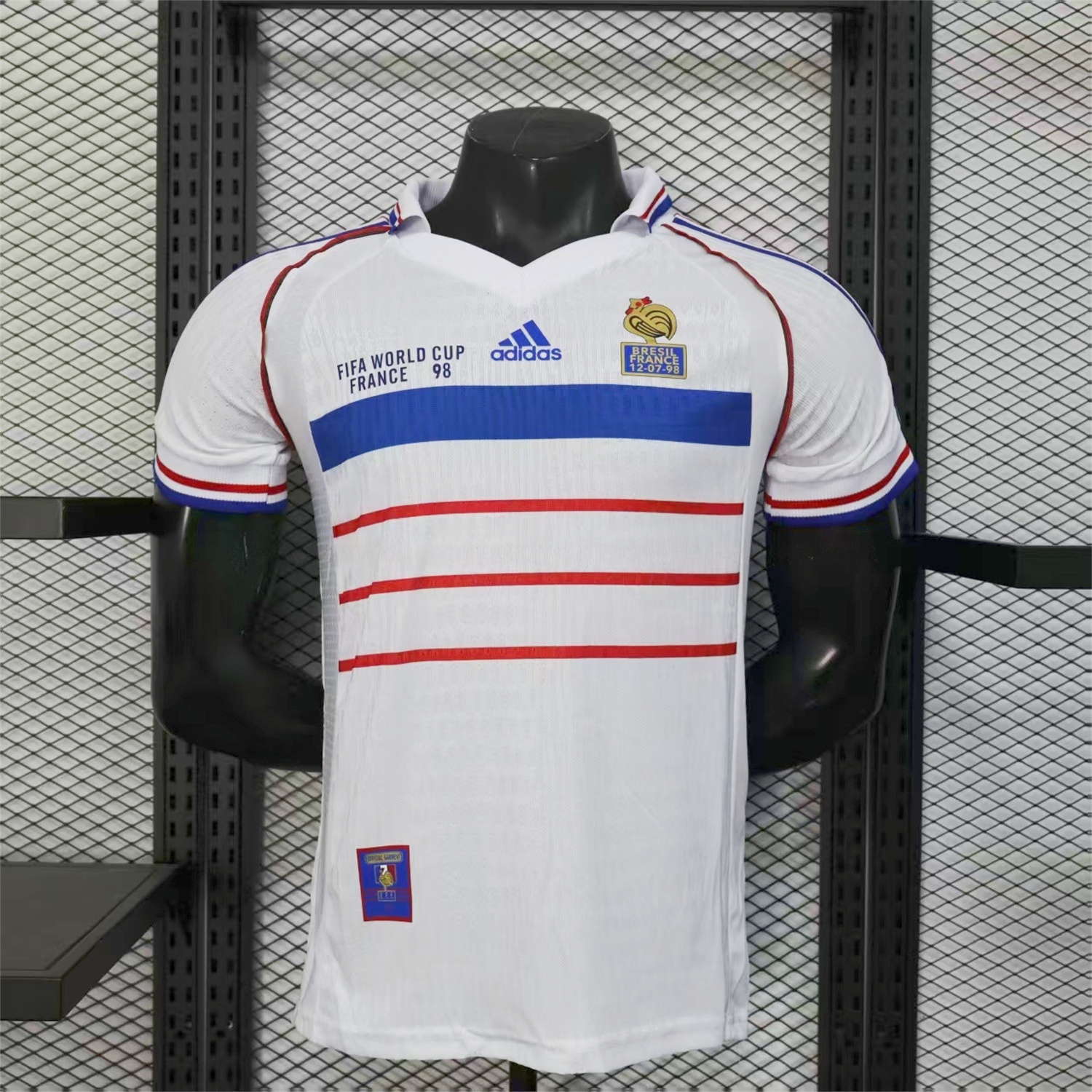 Retro France 1998 Away White Jersey - Player Version - ManixJersey