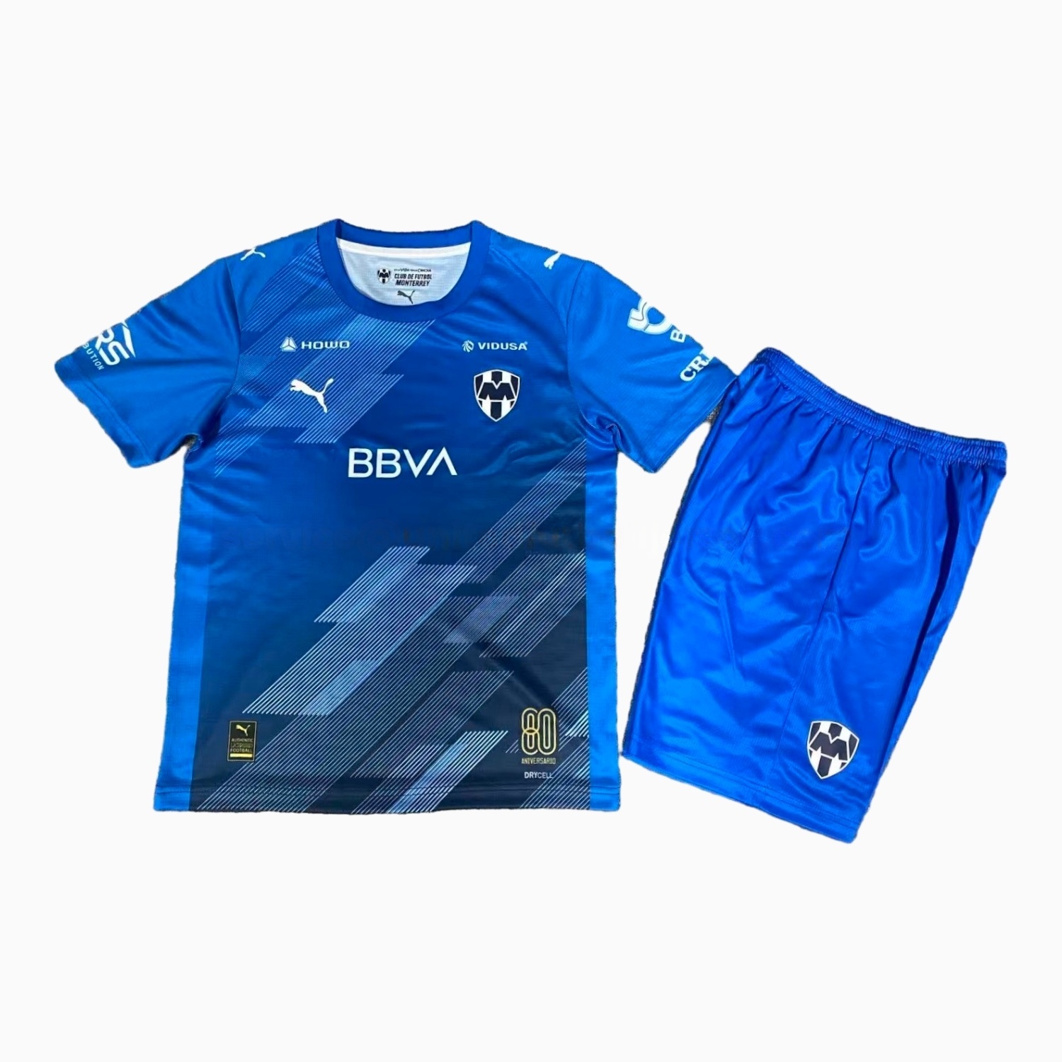 Rayados Monterrey 25-26 Third Blue Kids Kit - ManixJersey