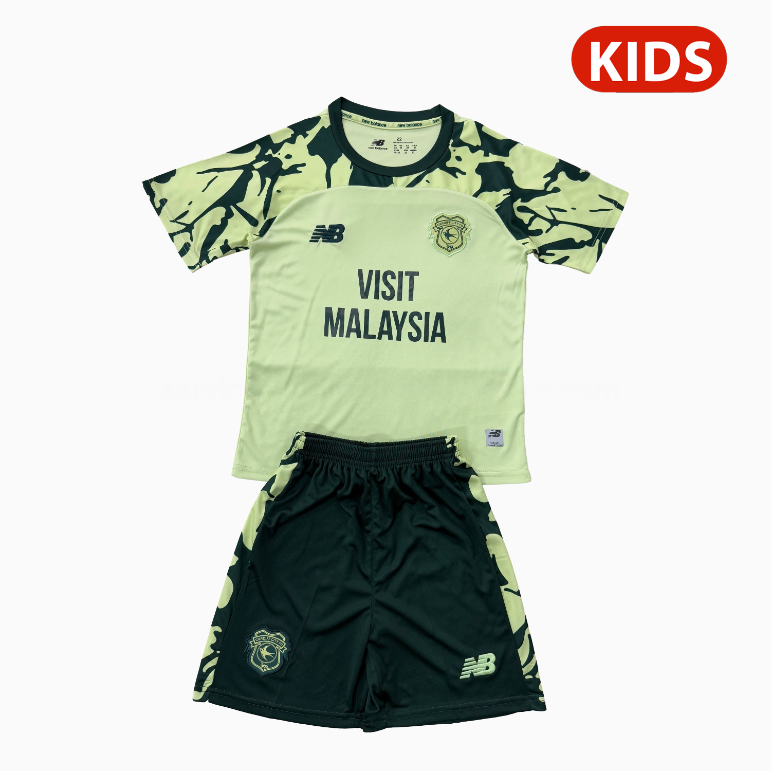 Cardiff City 25-26 Away Kids Kit - ManixJersey