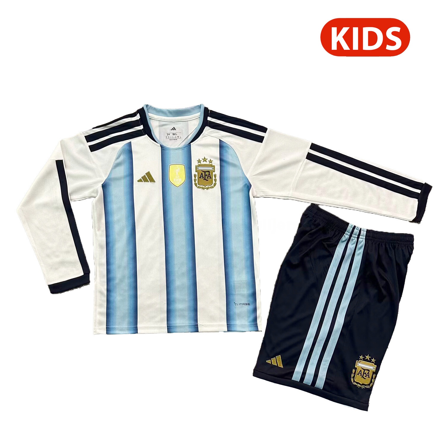 Argentina 2026 Home Long Sleeves Kids Kit - ManixJersey