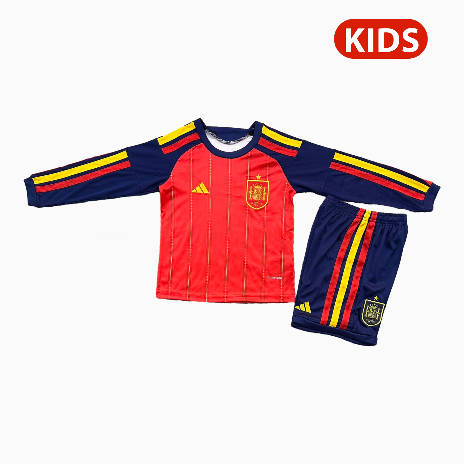 Spain 2026 Home Long Sleeves Kids Kit - ManixJersey