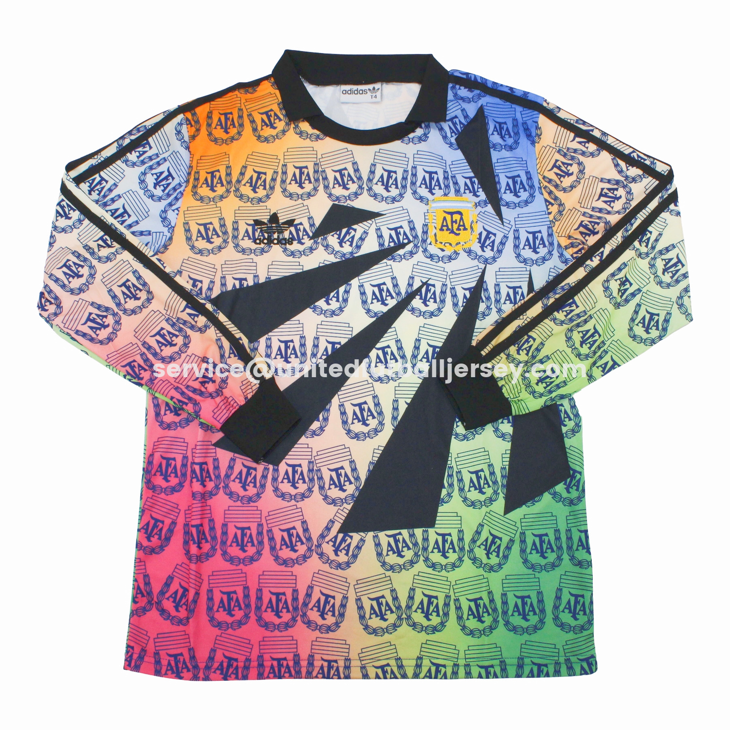 Retro Argentina 1994 Multicolor Goalkeeper Long Sleeves Jersey - ManixJersey